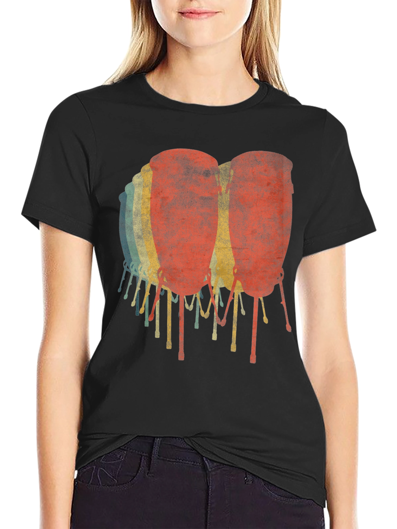 Retro Bongo Drum Graphic Tee