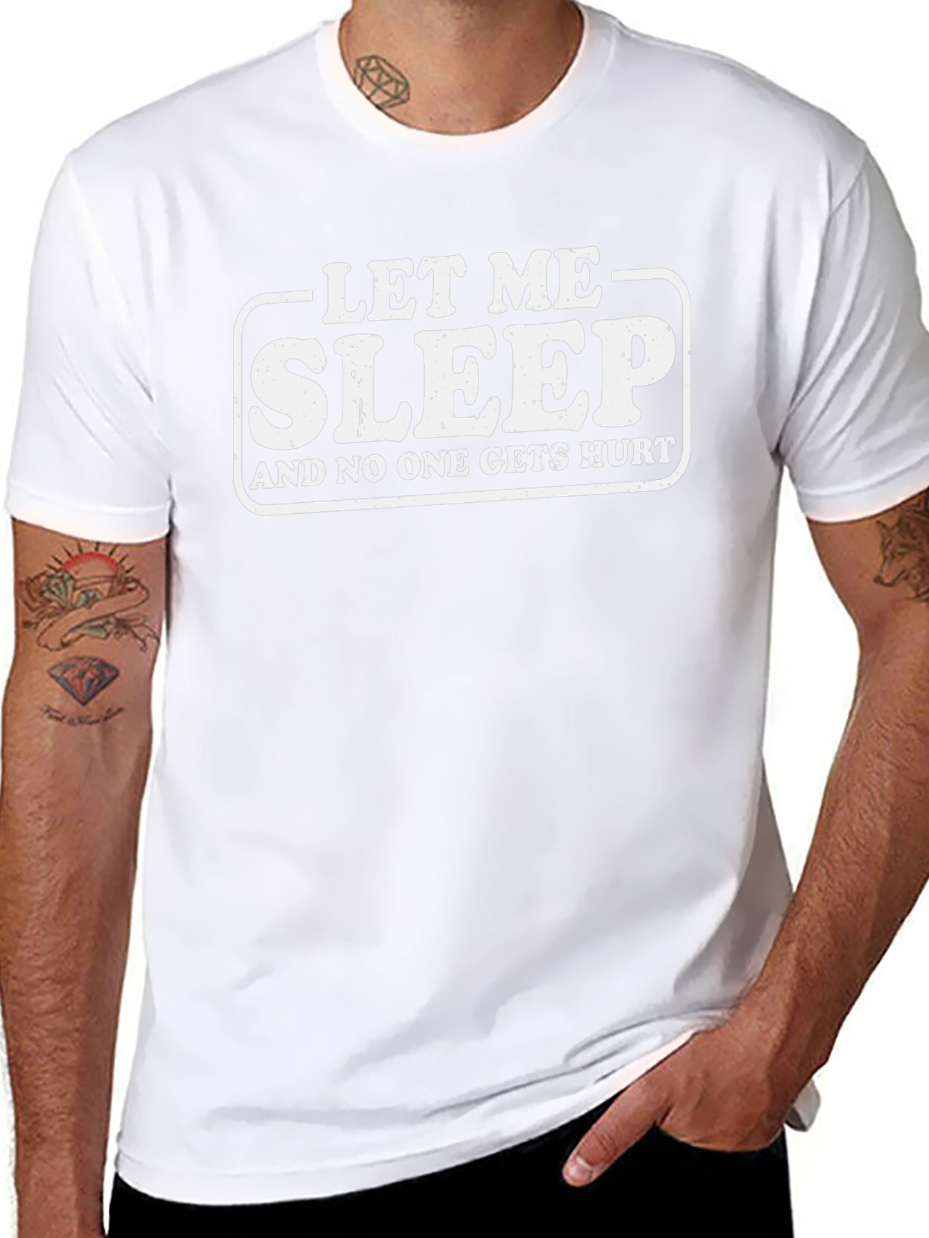 Funny Sleep T-Shirt - Let Me Sleep