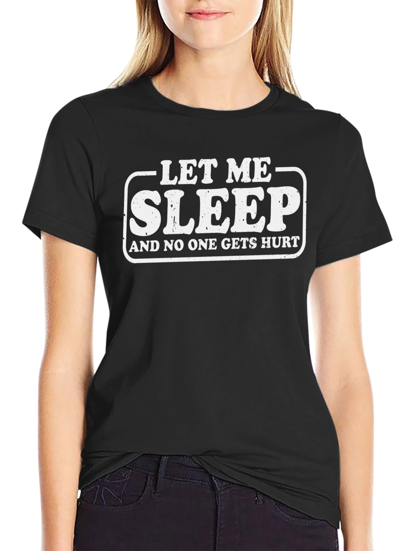 Funny Sleep T-Shirt - Let Me Sleep