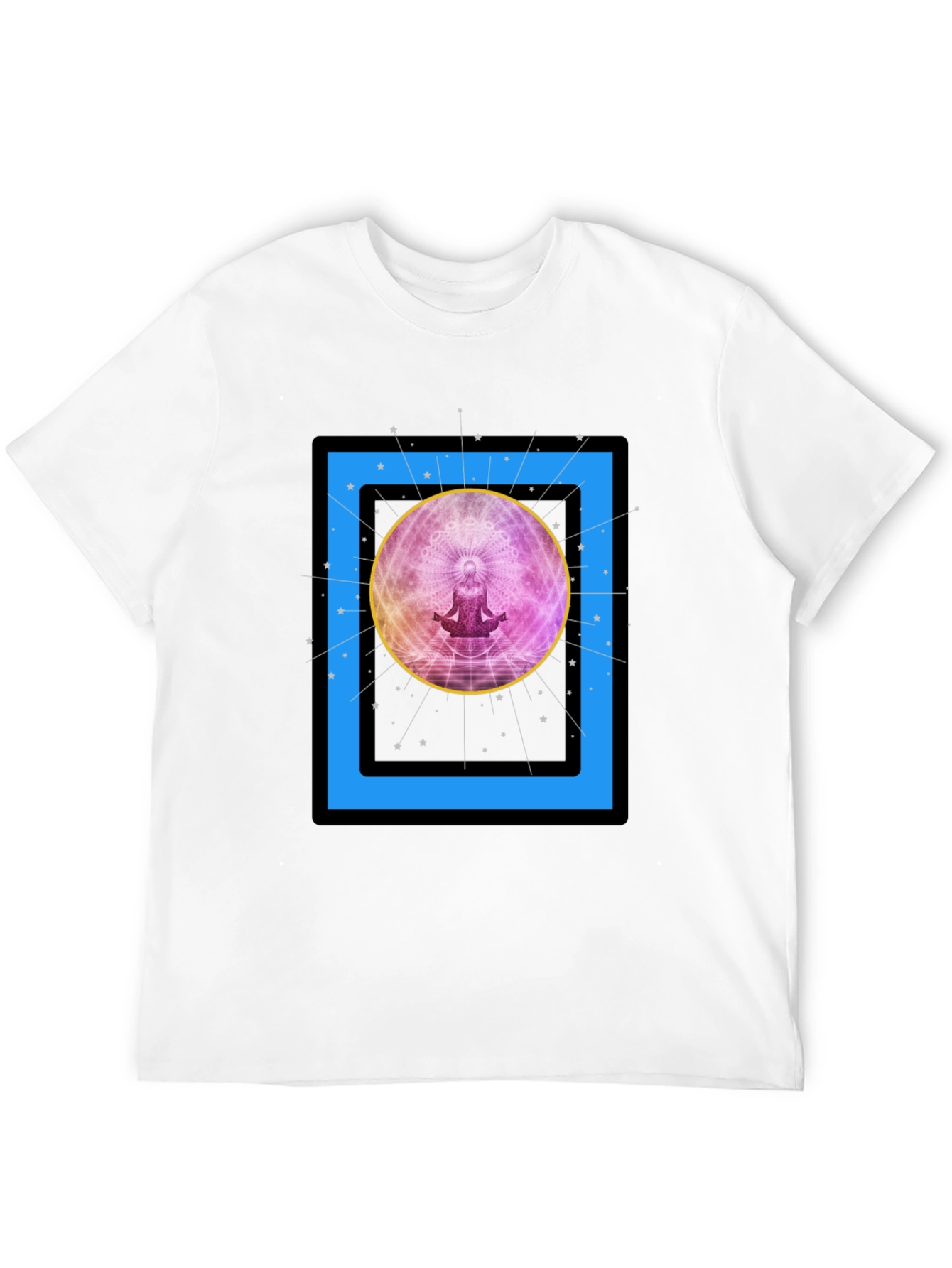 Zen Meditation Graphic T-Shirt - Cosmic Vibes
