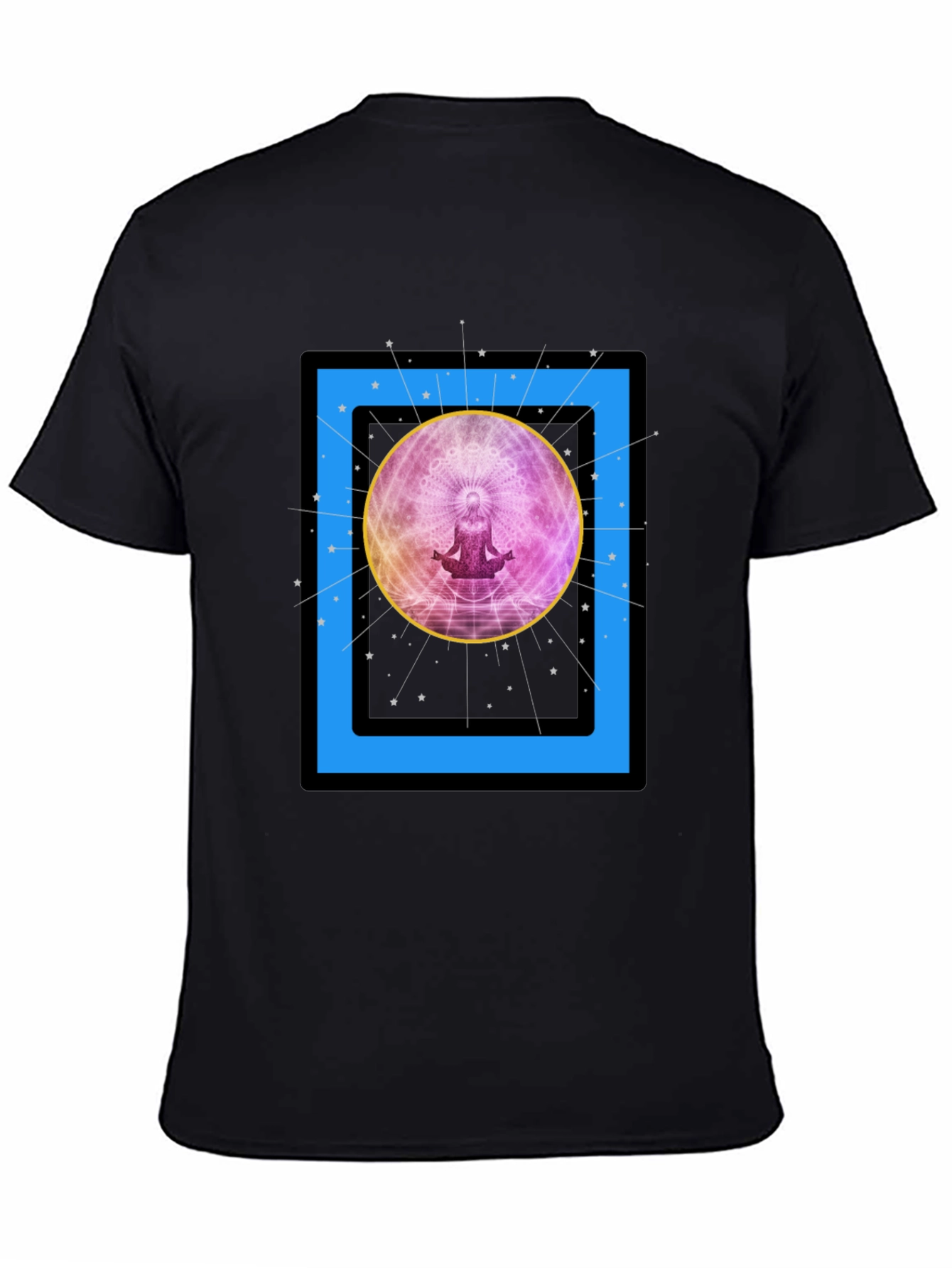 Zen Meditation Graphic T-Shirt - Cosmic Vibes