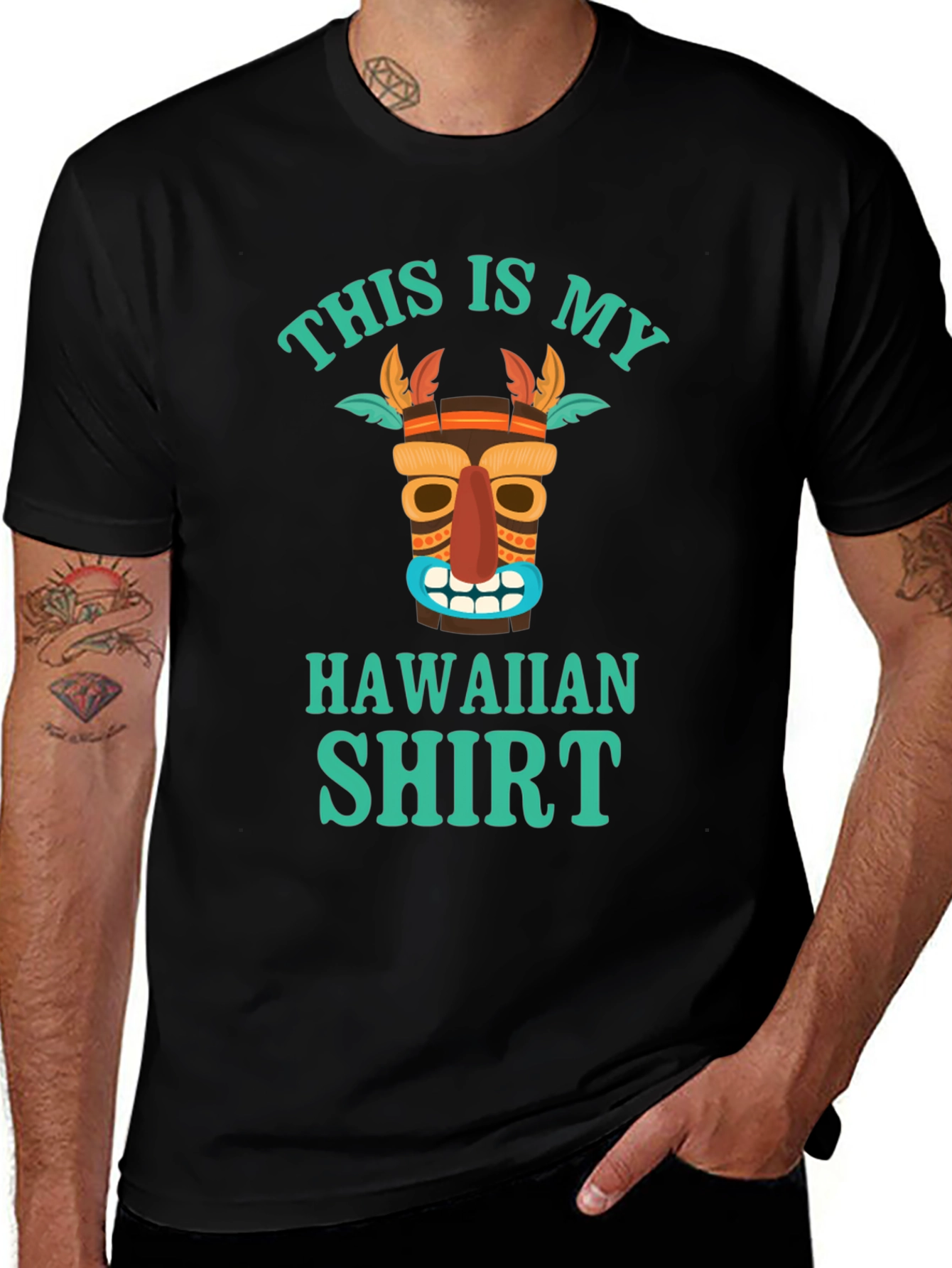 Tiki Hawaiian Shirt - Mens Graphic Tee