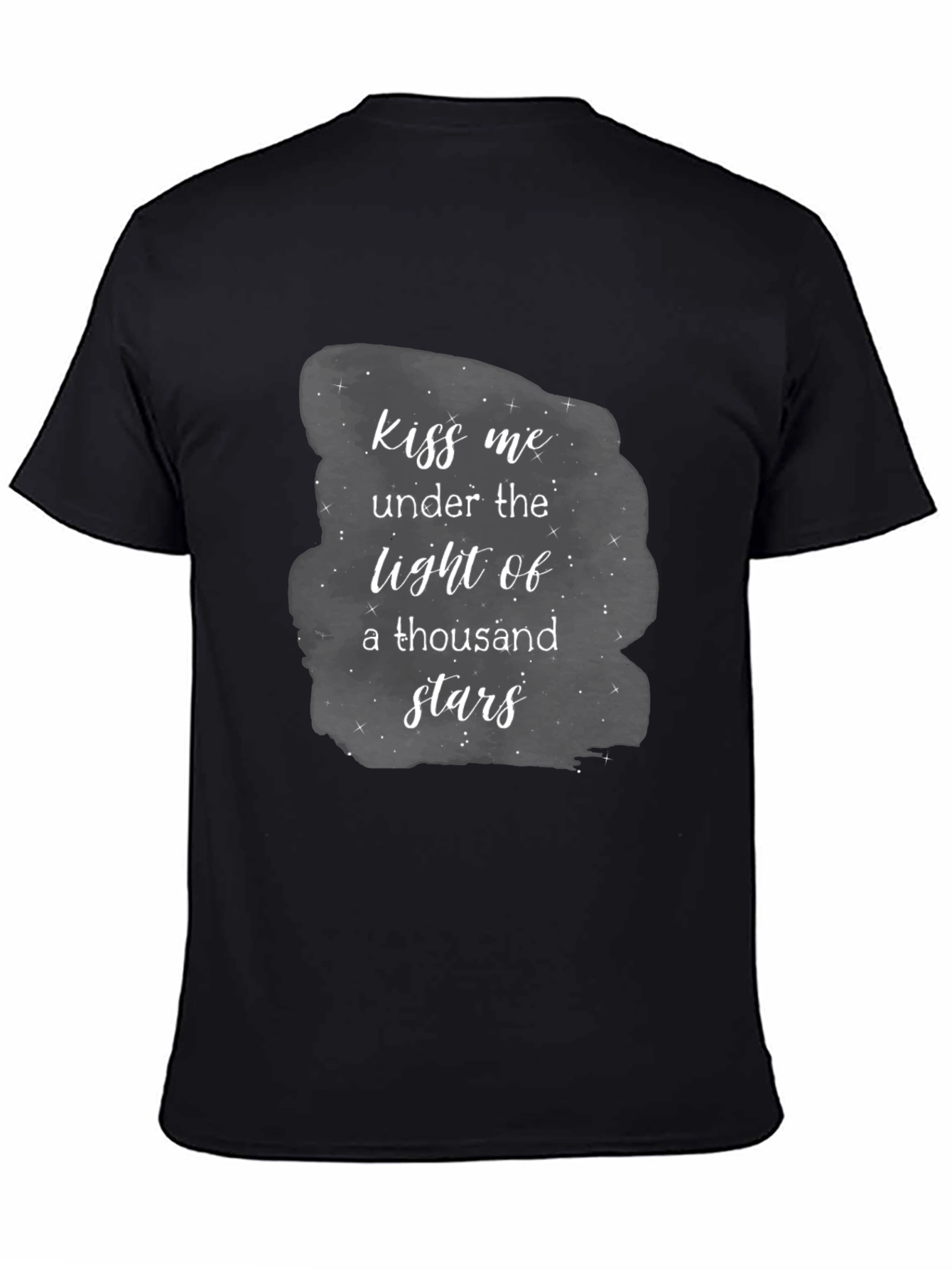 Kiss Me Under the Stars Black T-Shirt