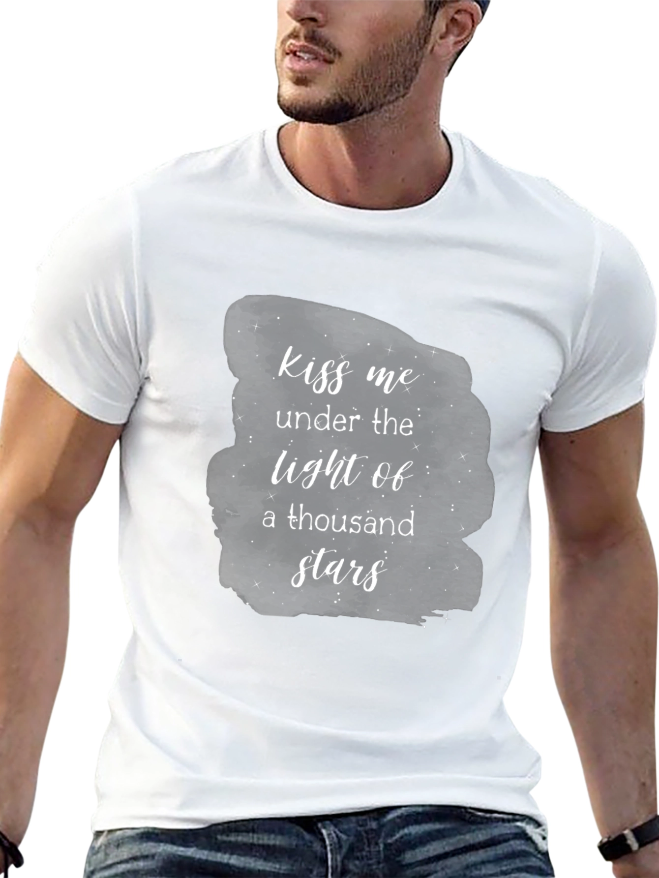 Kiss Me Under the Stars Black T-Shirt