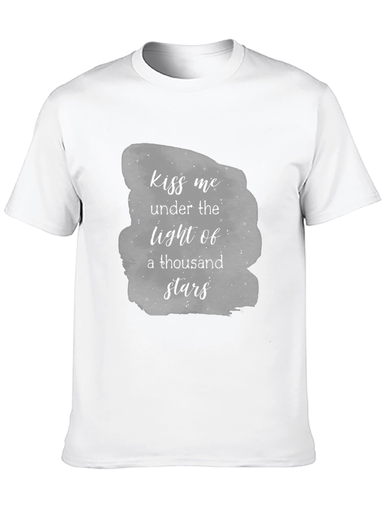 Kiss Me Under the Stars Black T-Shirt