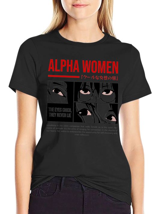 Alpha Women Graphic Tee - Anime Eyes