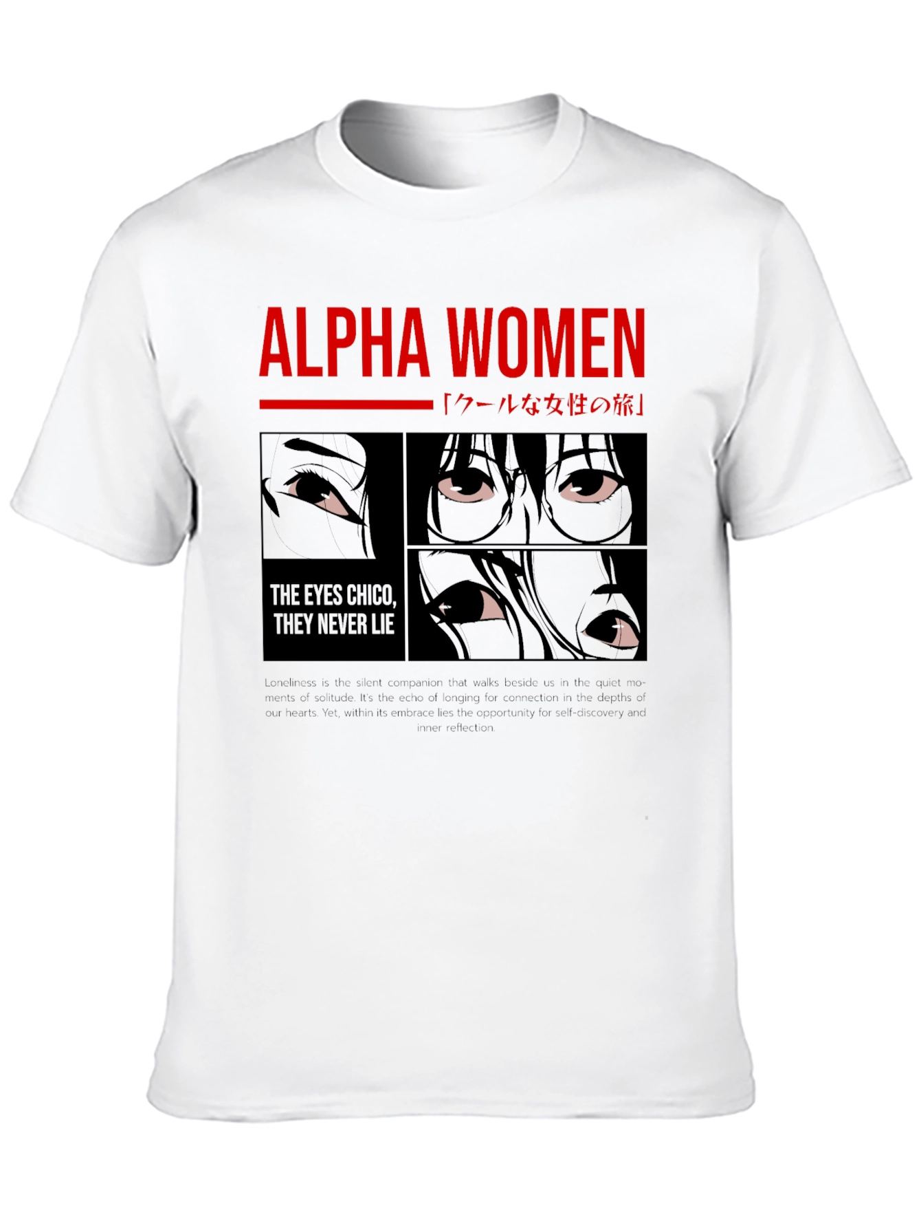 Alpha Women Graphic Tee - Anime Eyes
