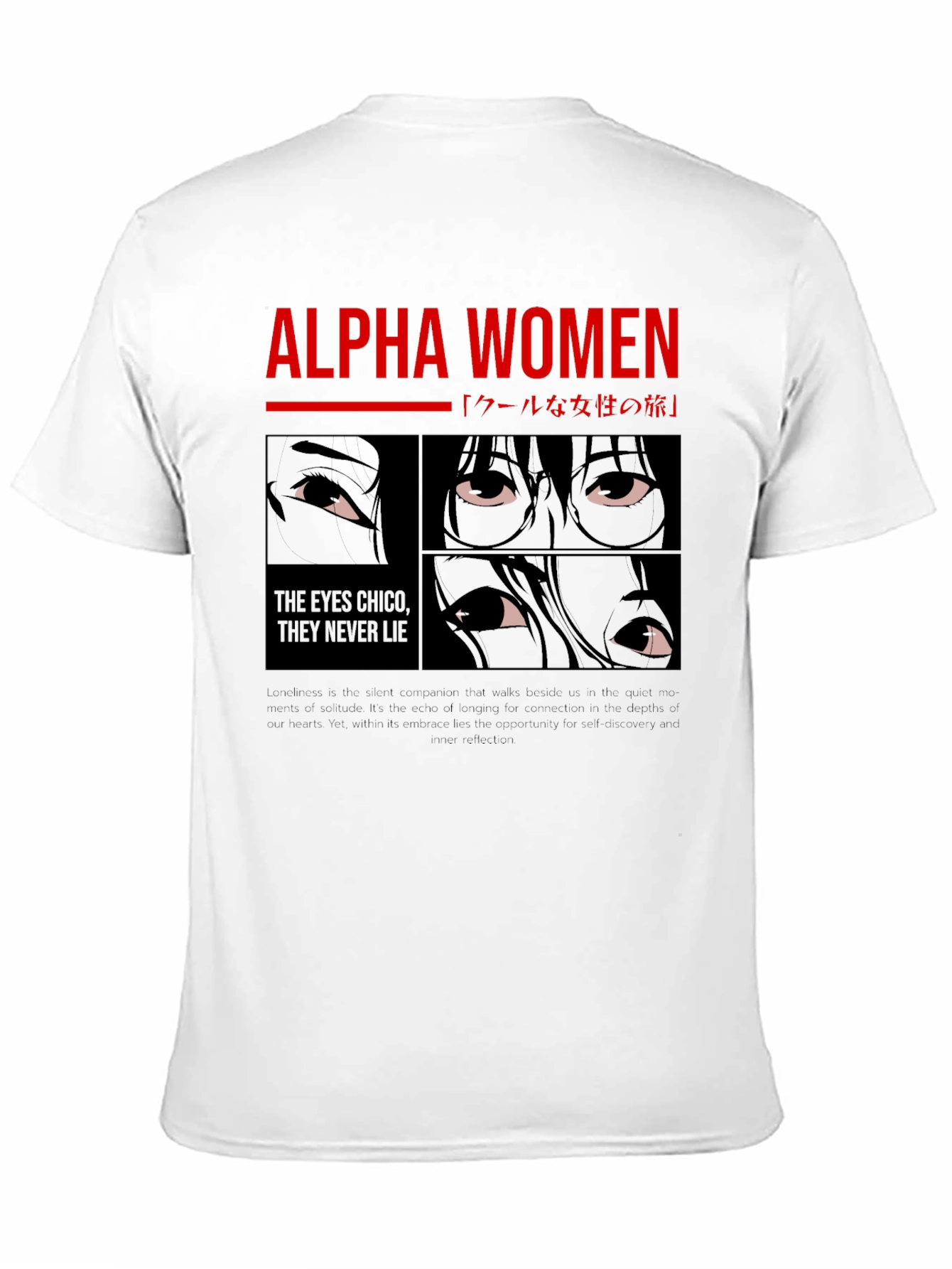 Alpha Women Graphic Tee - Anime Eyes