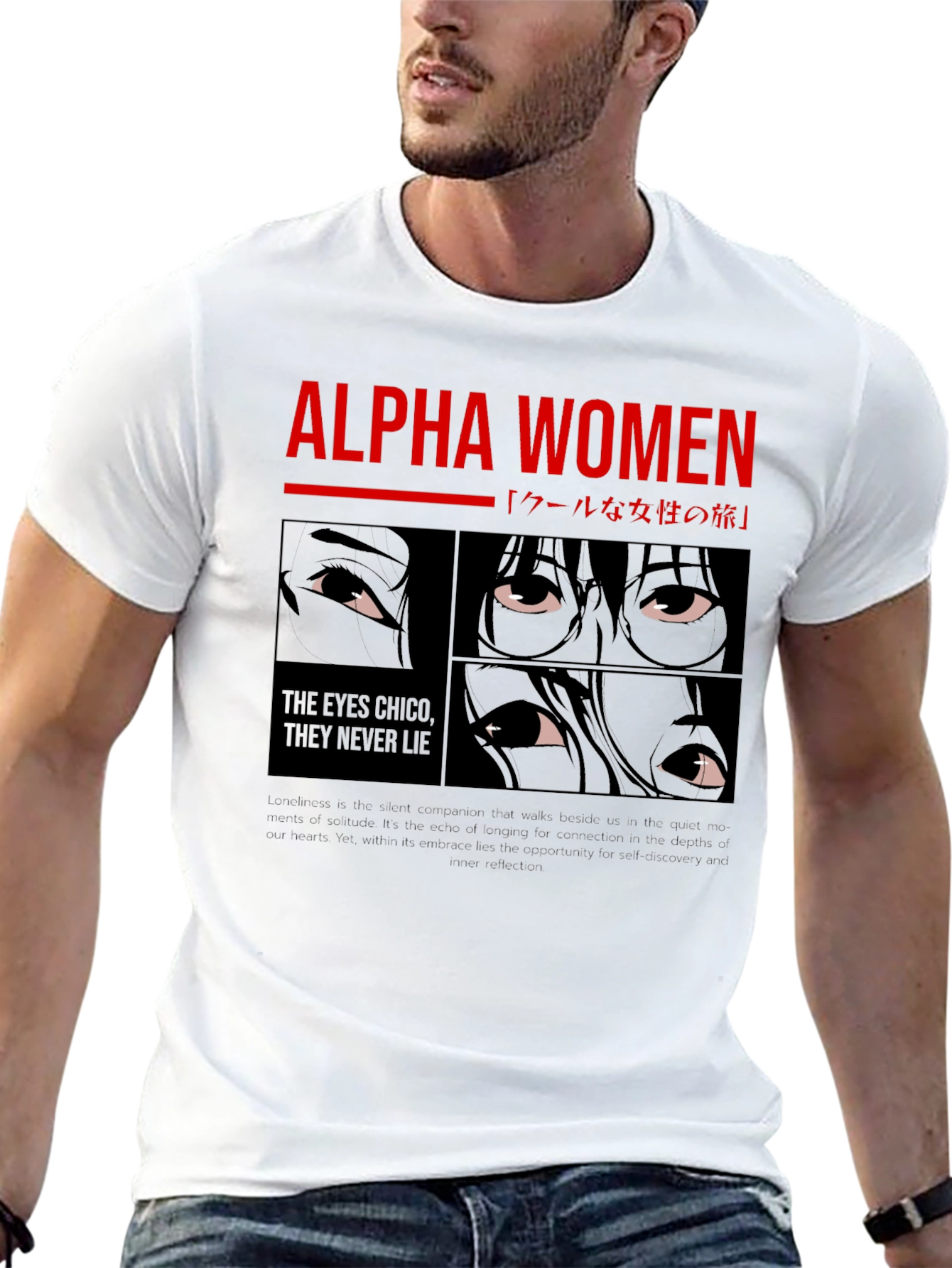 Alpha Women Graphic Tee - Anime Eyes