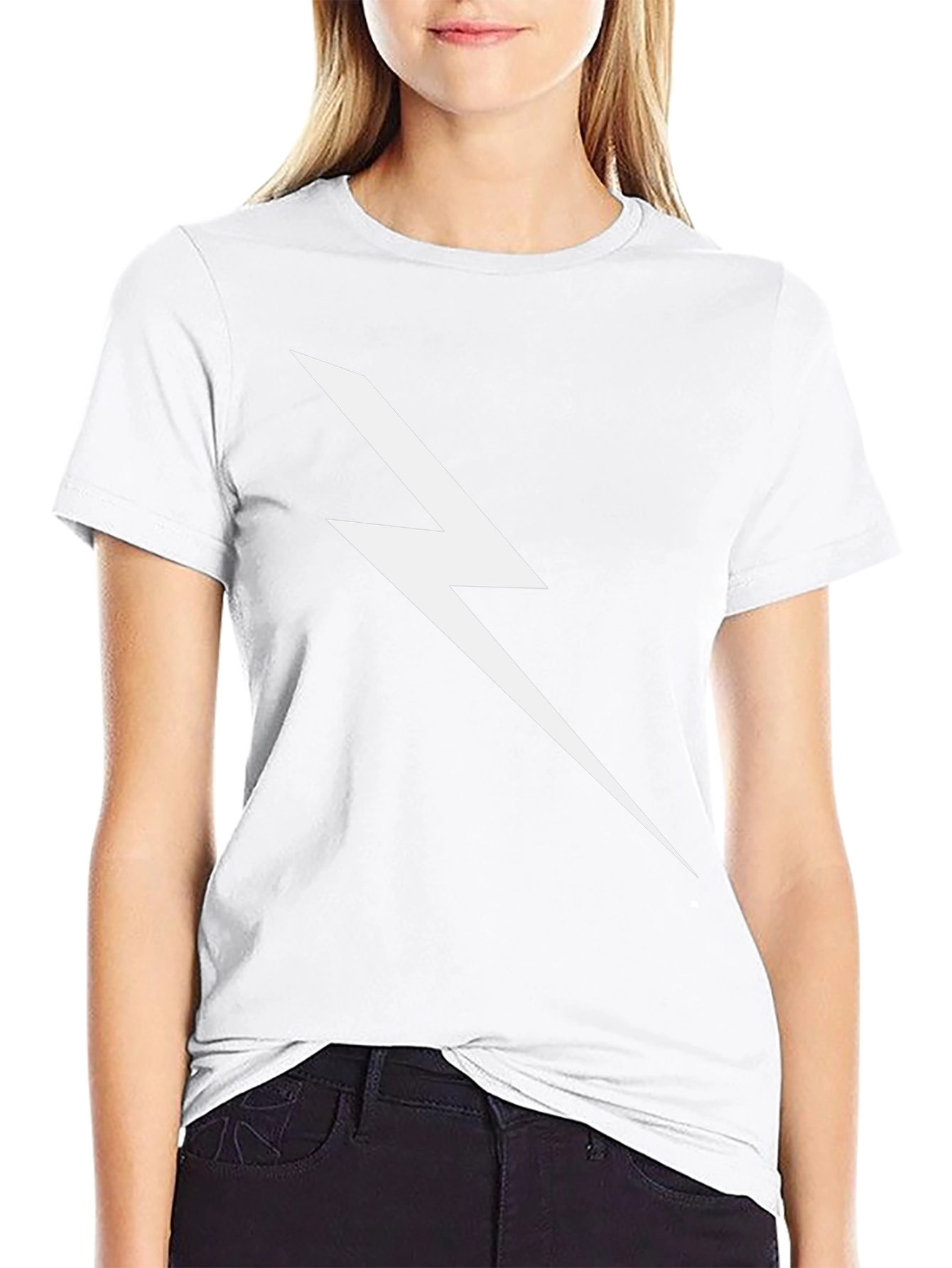 Lightning Bolt Graphic Tee - Black