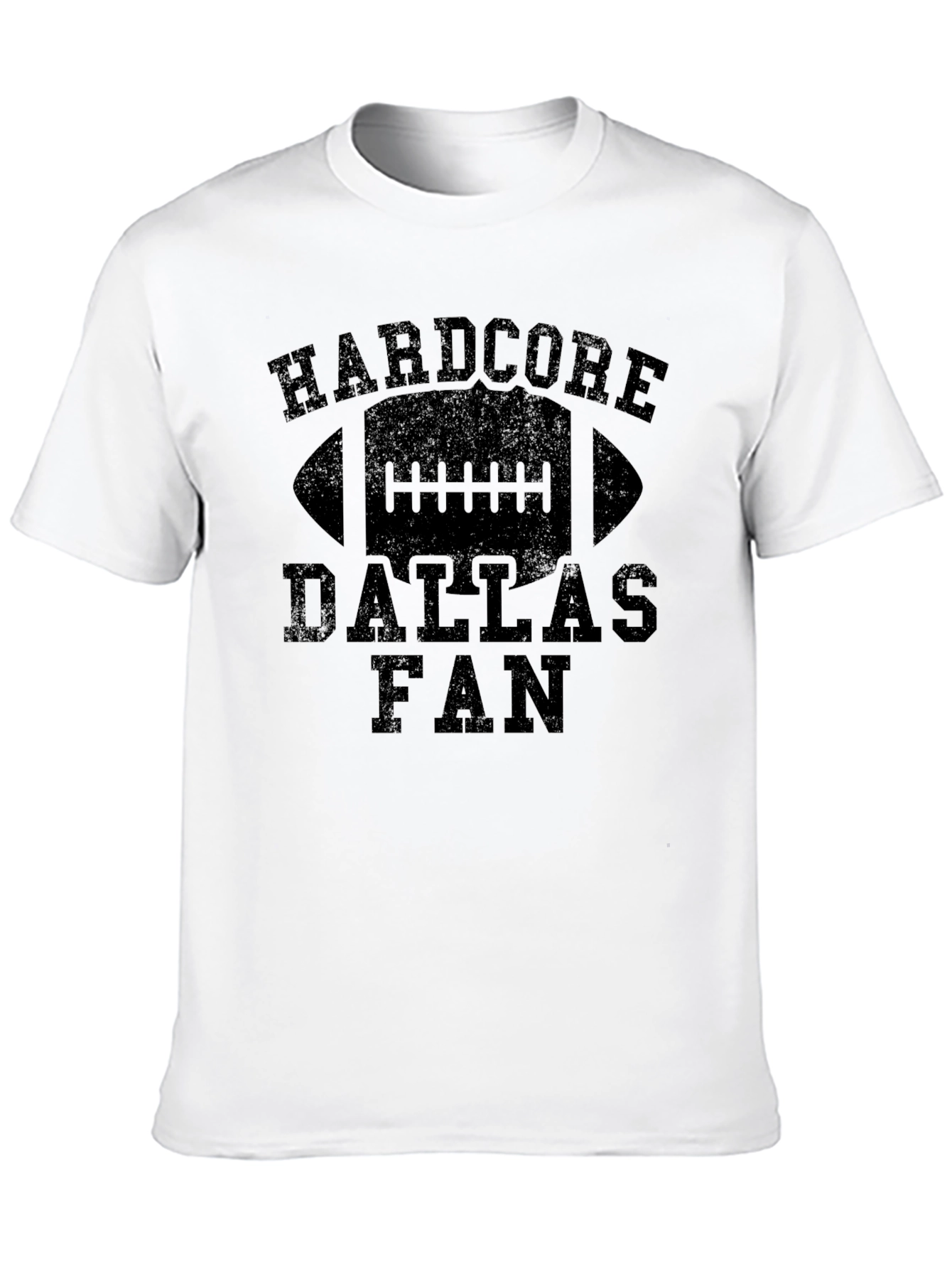 Hardcore Dallas Fan Football T-Shirt