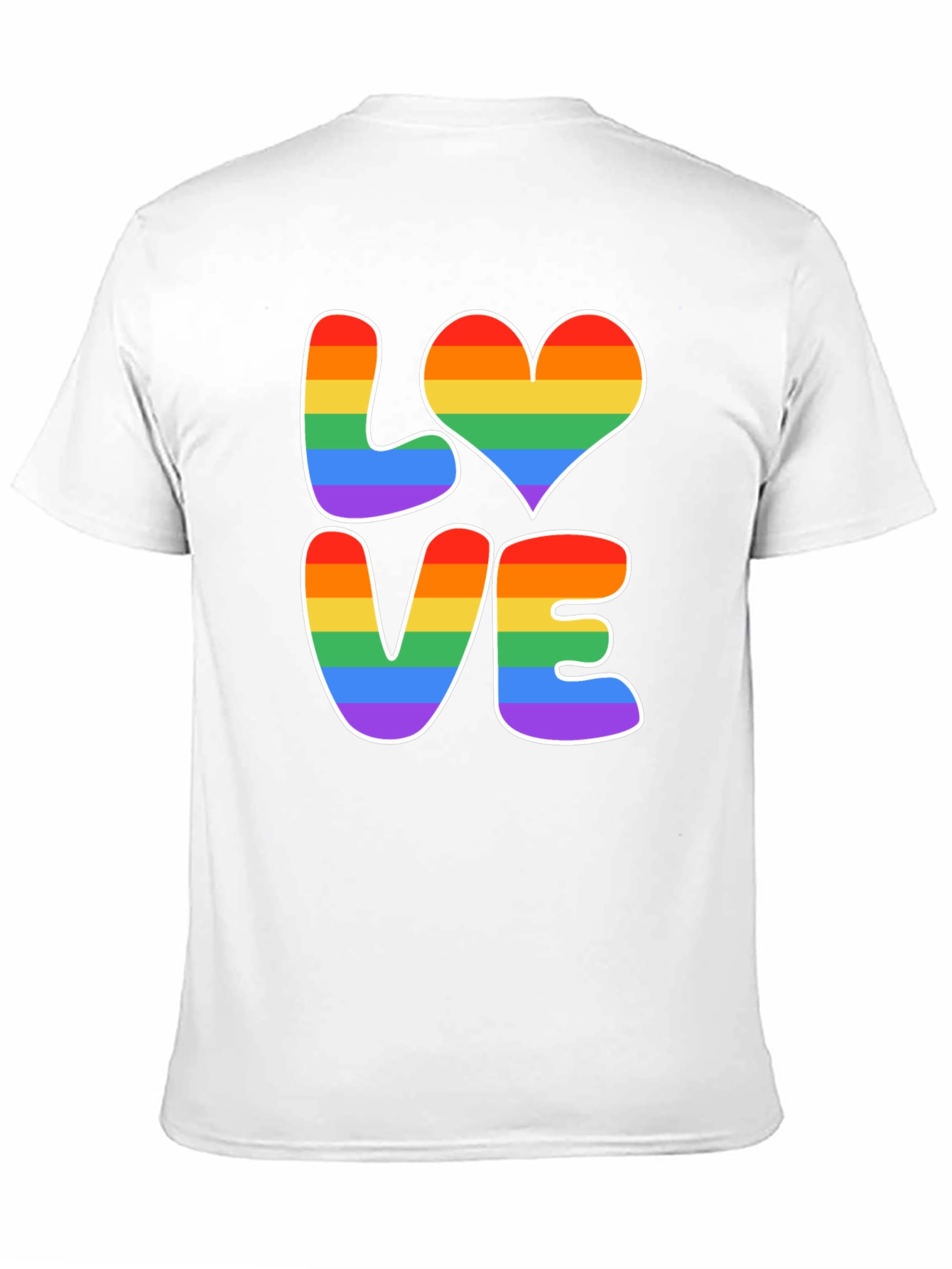Love Rainbow Graphic Tee - LGBTQ+ Pride Shirt