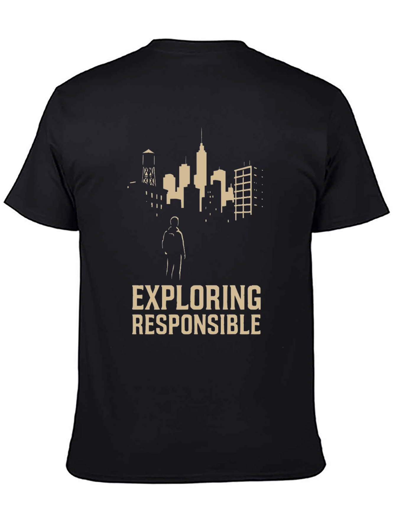 Exploring Responsibly Graphic Tee - Black