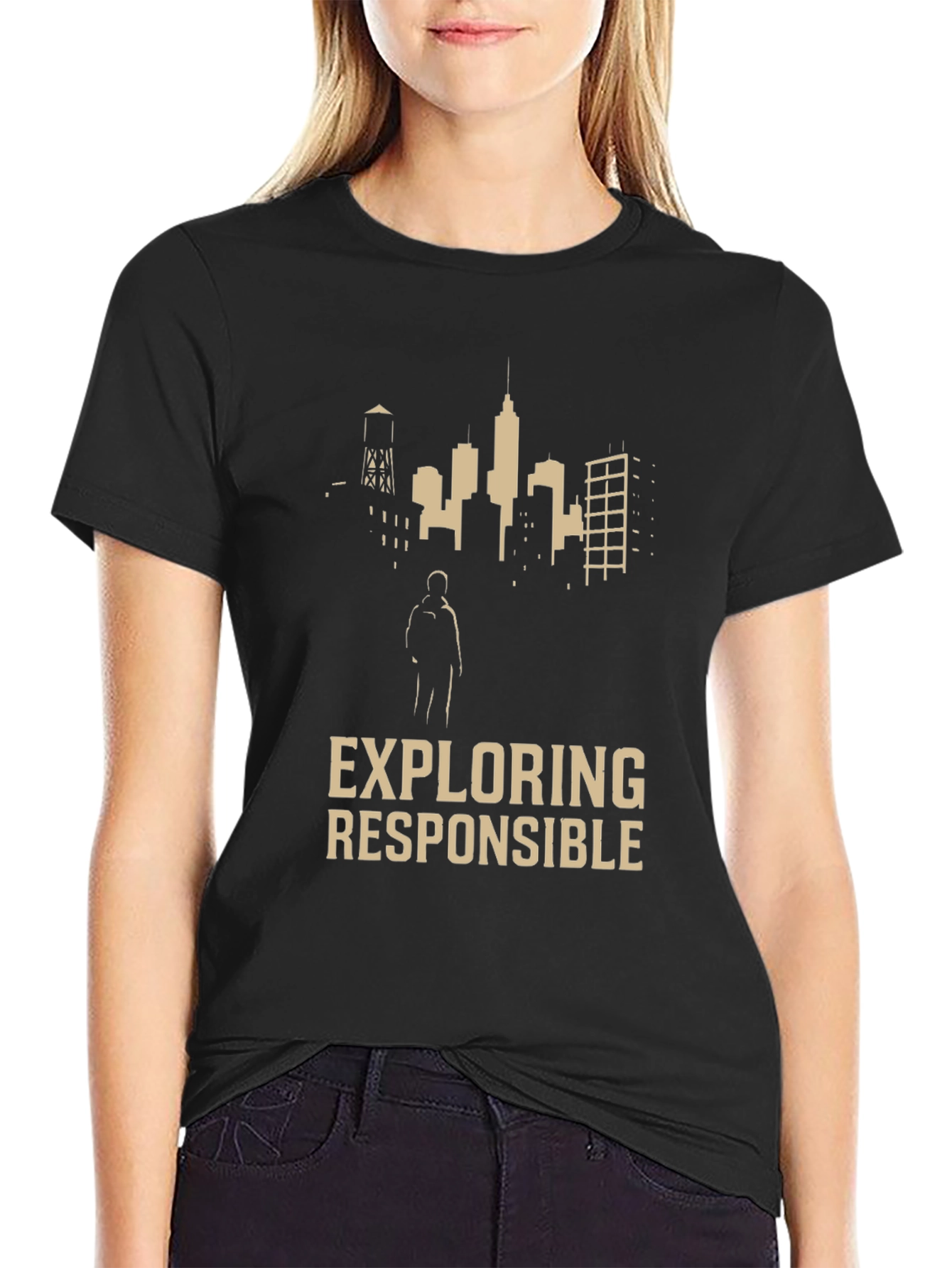 Exploring Responsibly Graphic Tee - Black