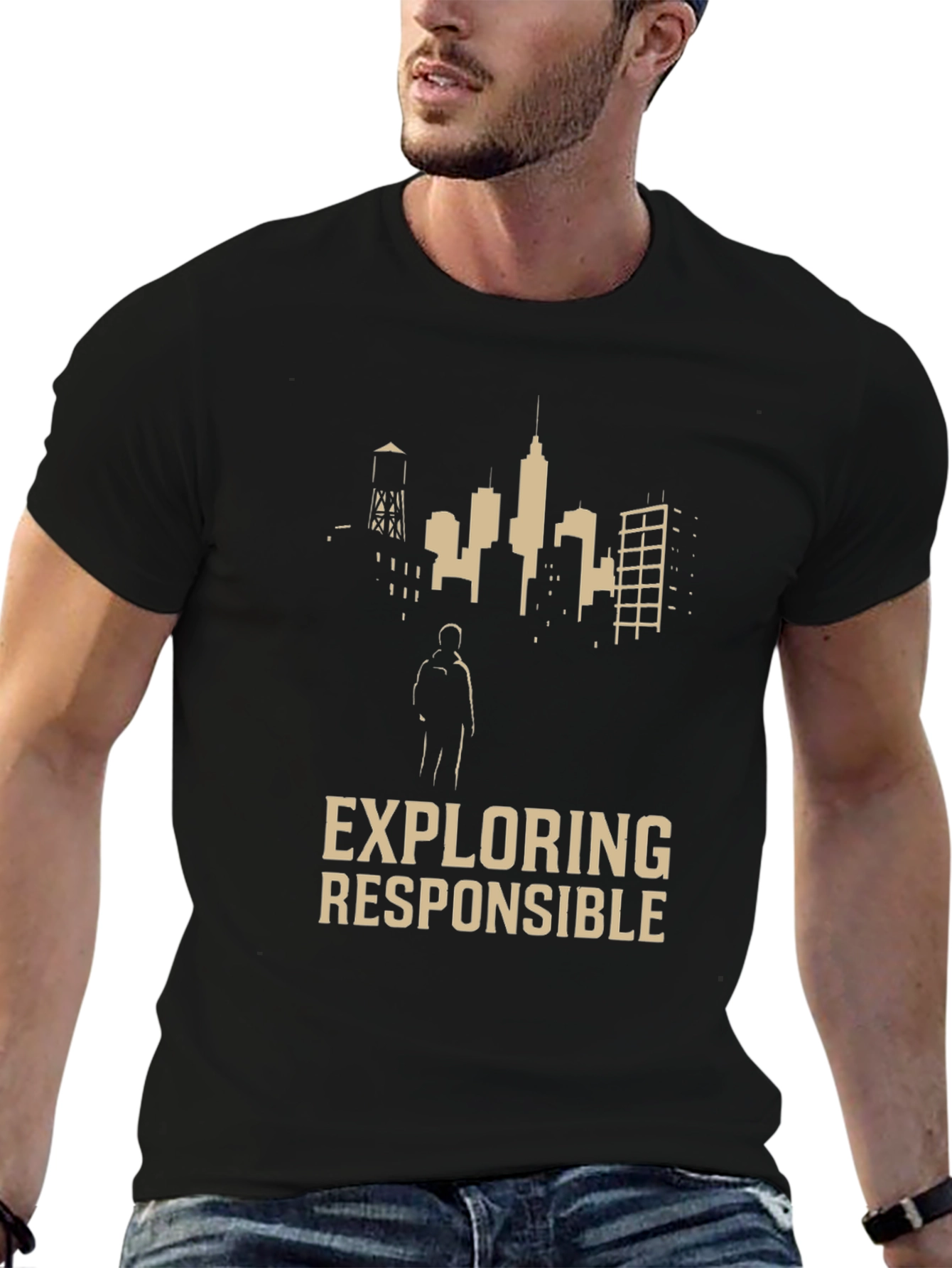 Exploring Responsibly Graphic Tee - Black