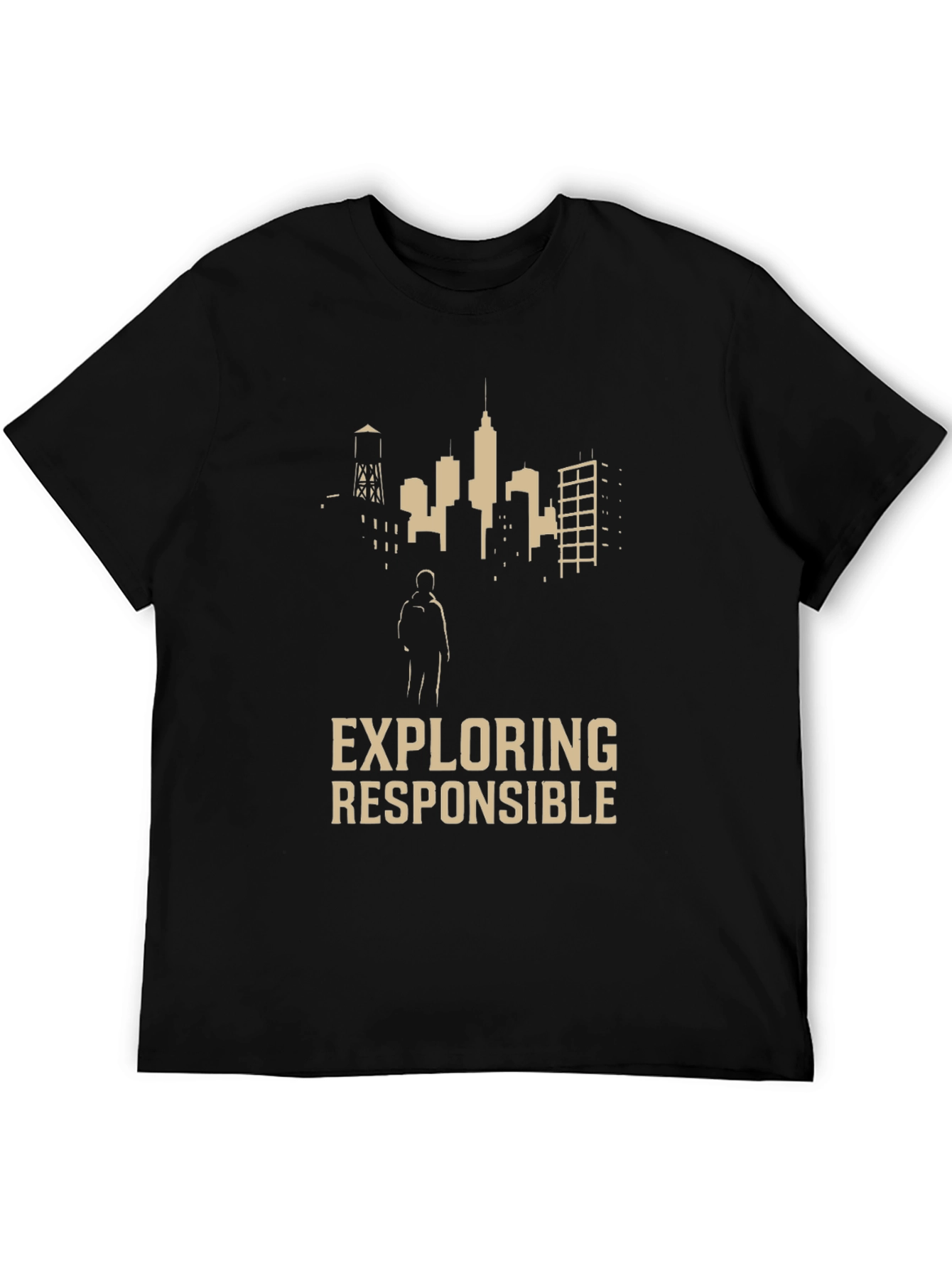 Exploring Responsibly Graphic Tee - Black
