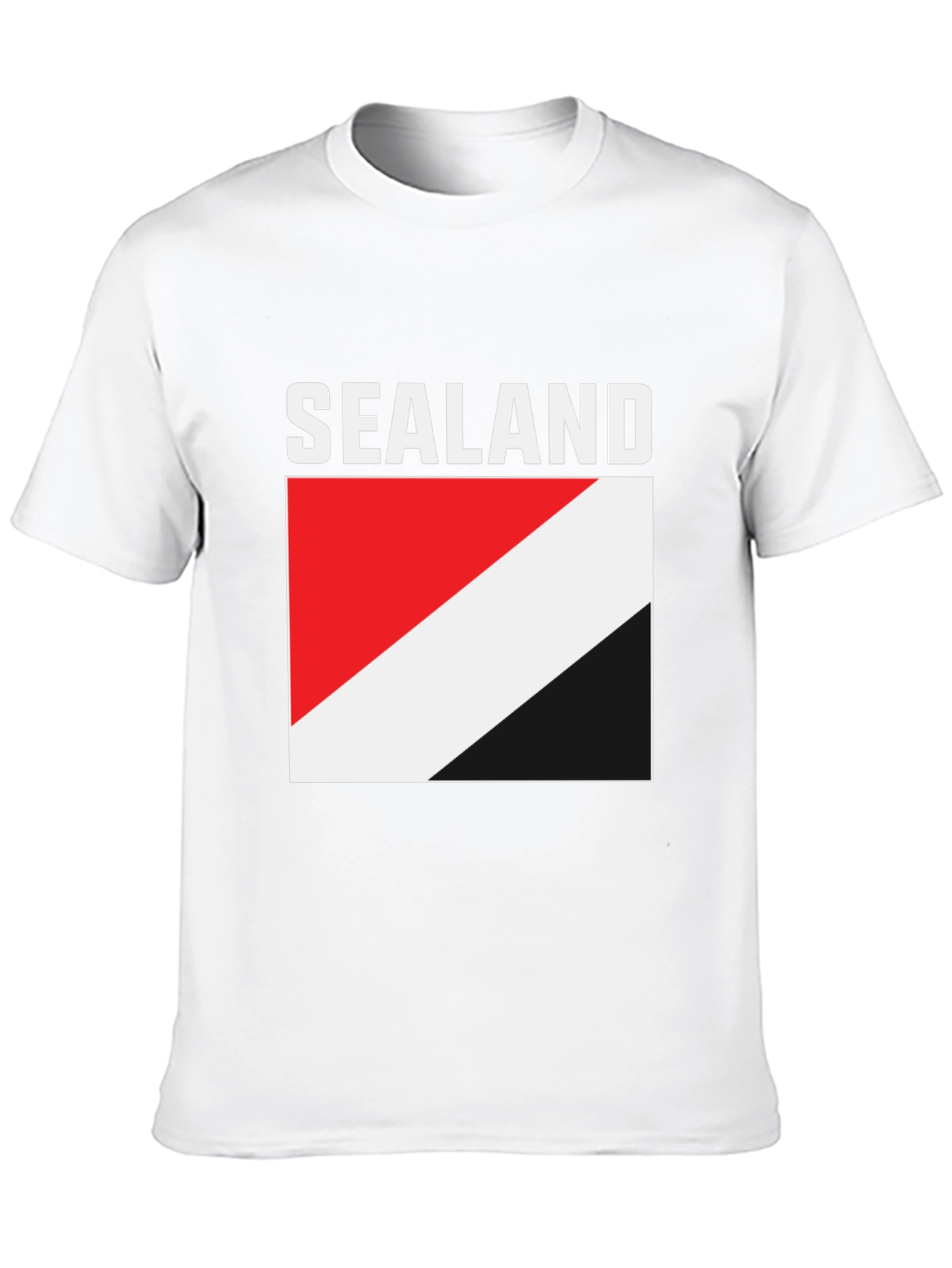 Principality of Sealand Flag T-Shirt - Black