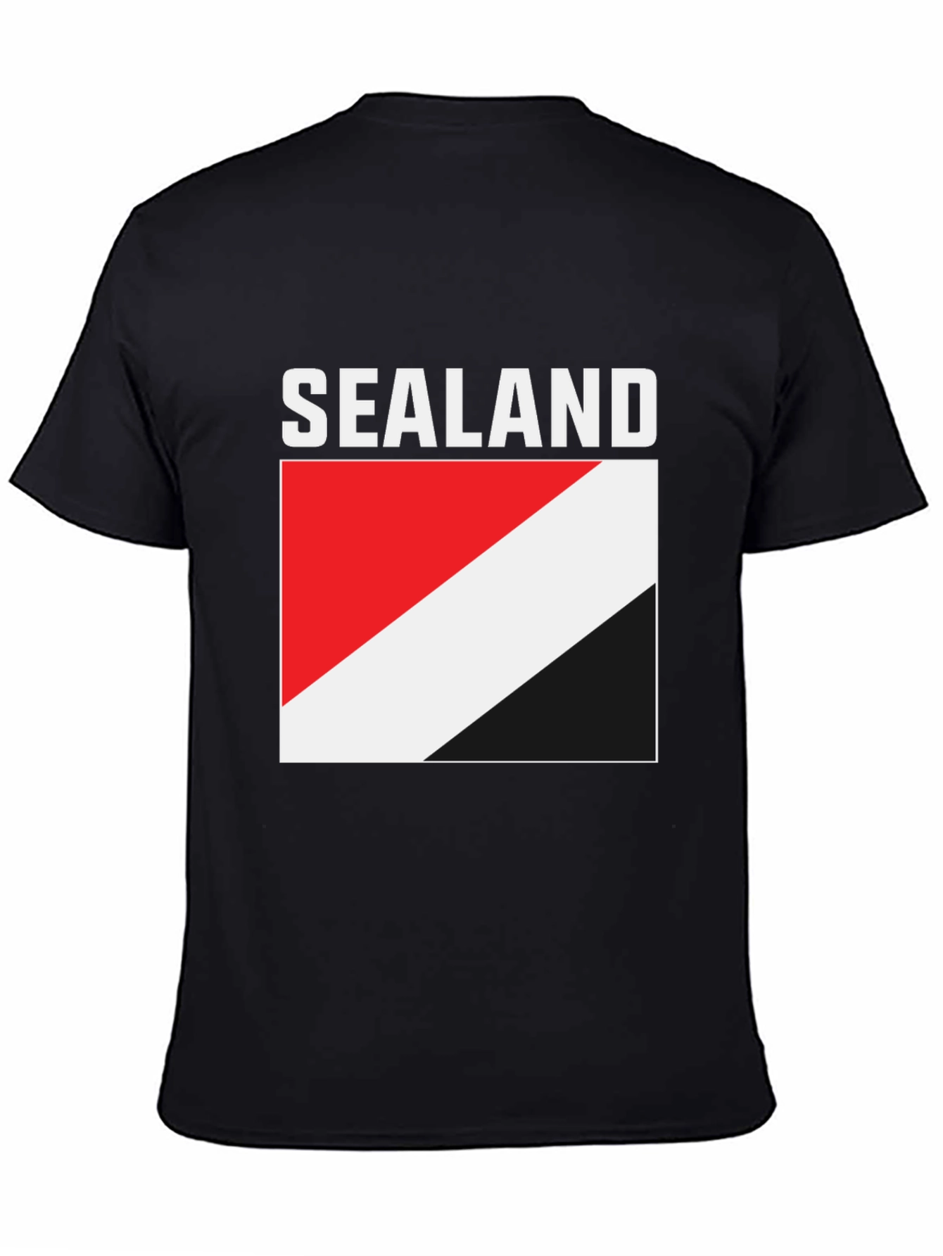 Principality of Sealand Flag T-Shirt - Black