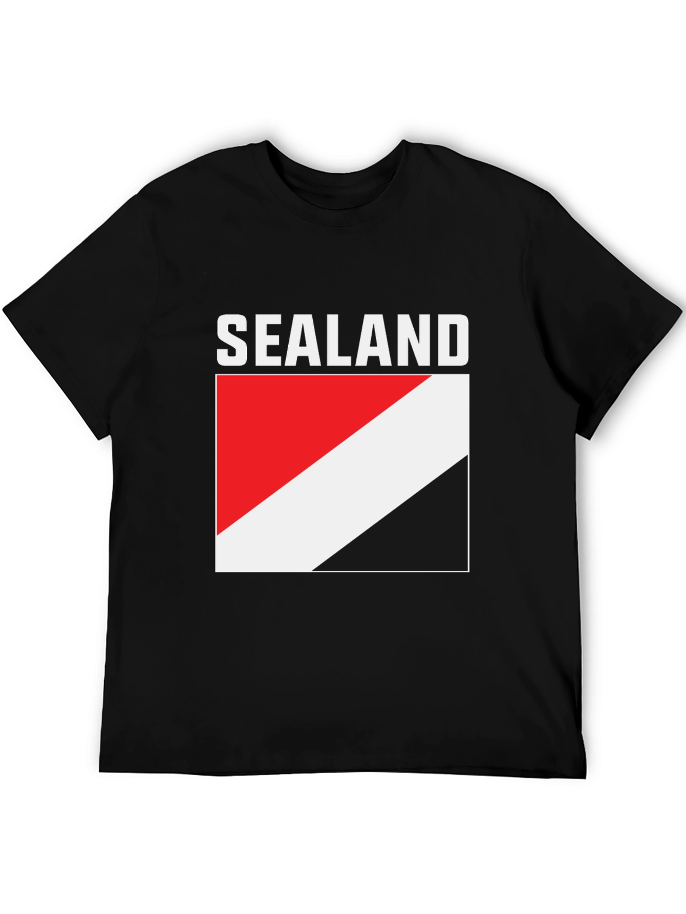 Principality of Sealand Flag T-Shirt - Black