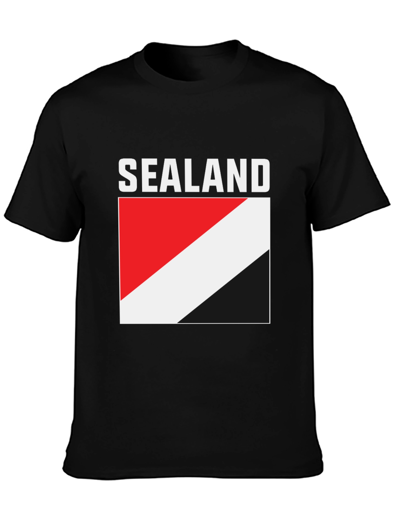 Principality of Sealand Flag T-Shirt - Black