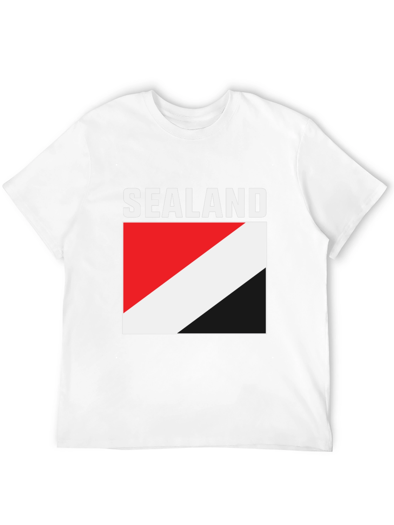 Principality of Sealand Flag T-Shirt - Black