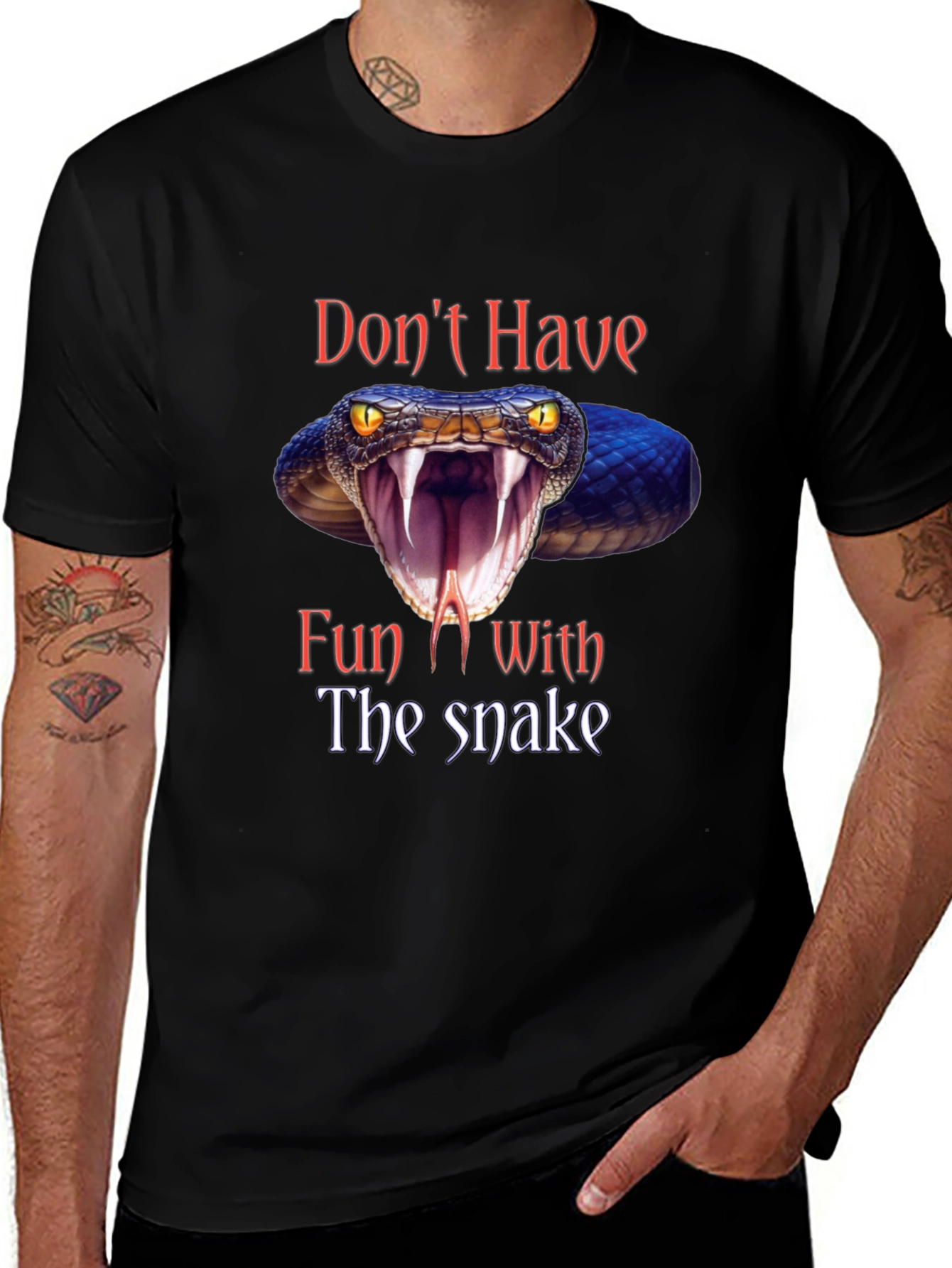 Dont Have Fun With The Snake Graphic Tee