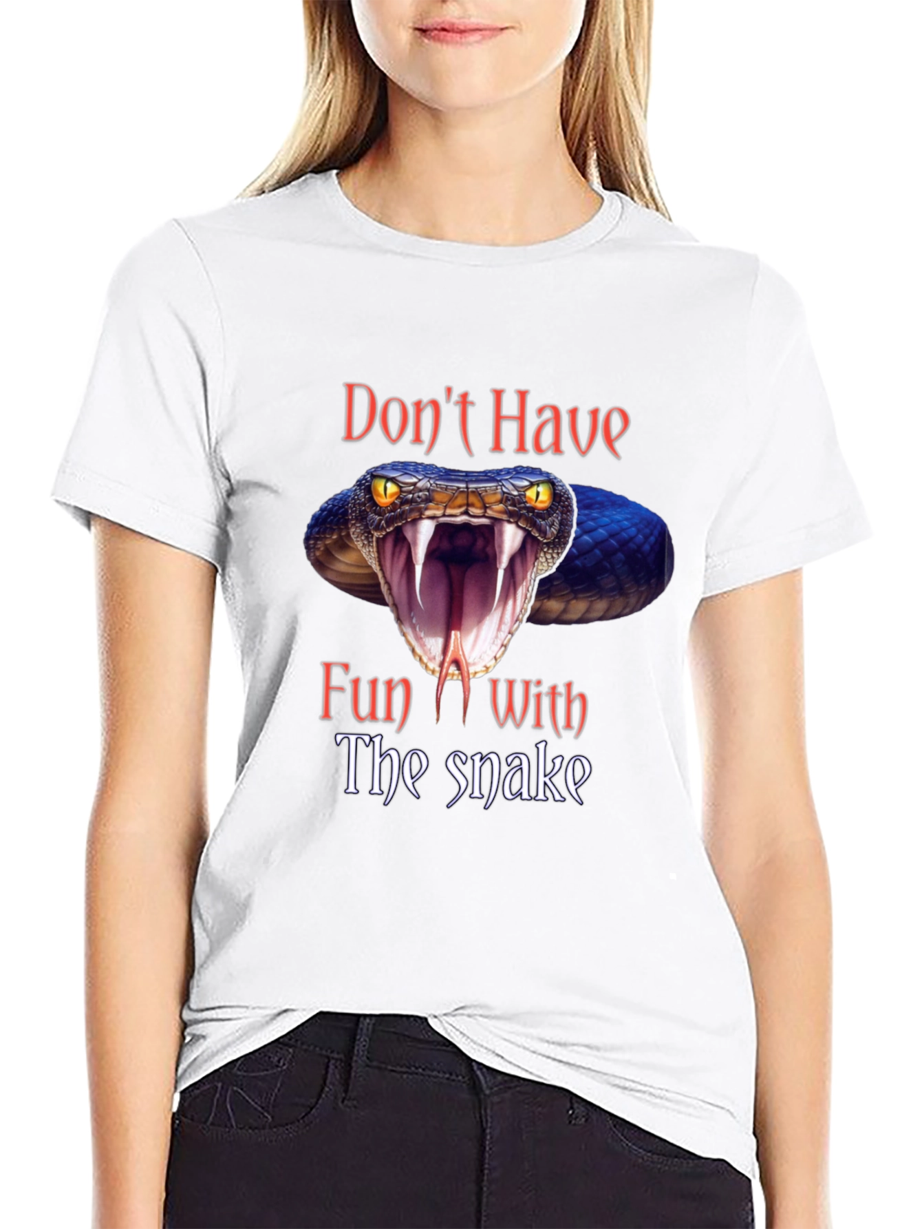 Dont Have Fun With The Snake Graphic Tee