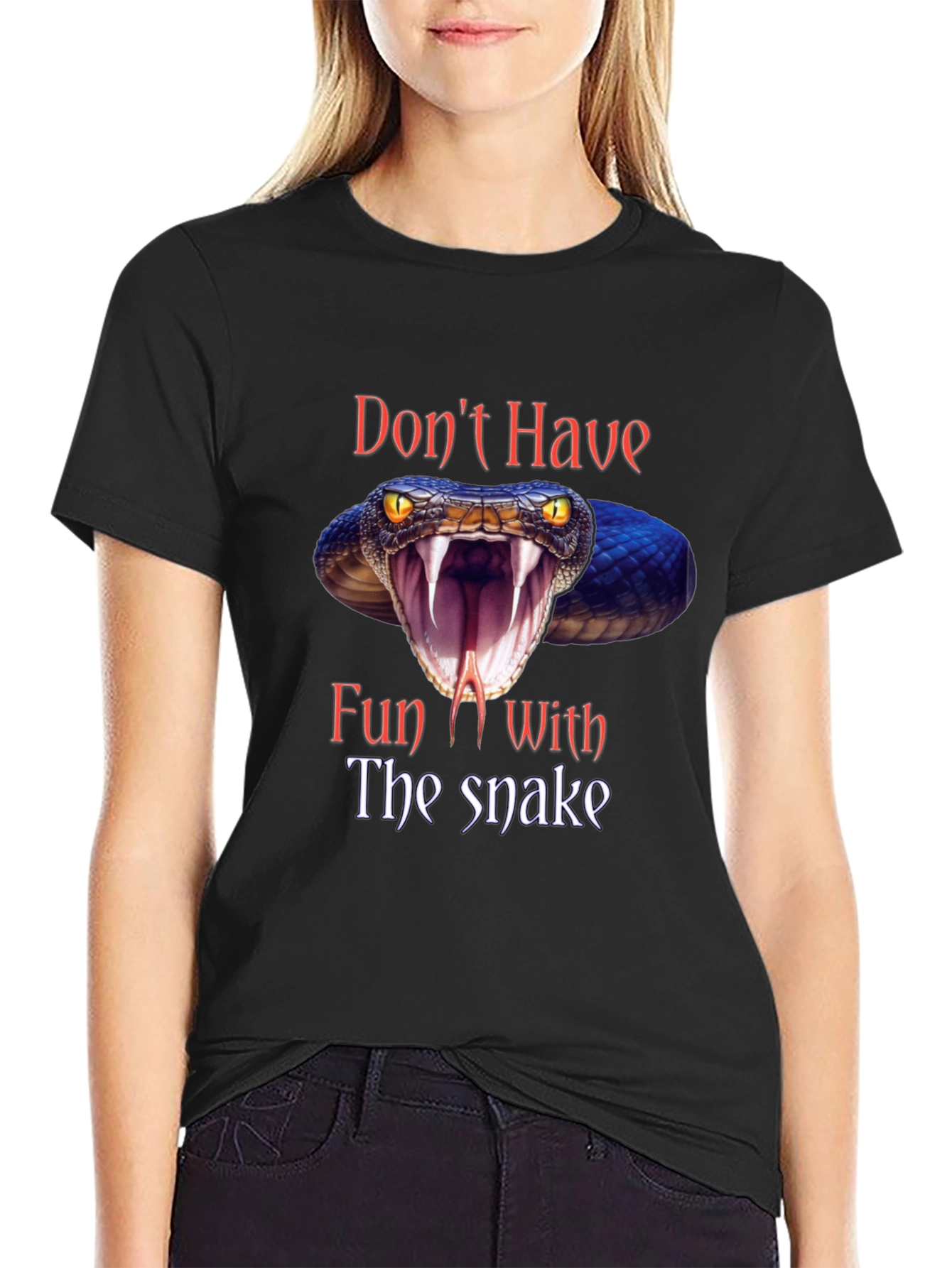 Dont Have Fun With The Snake Graphic Tee