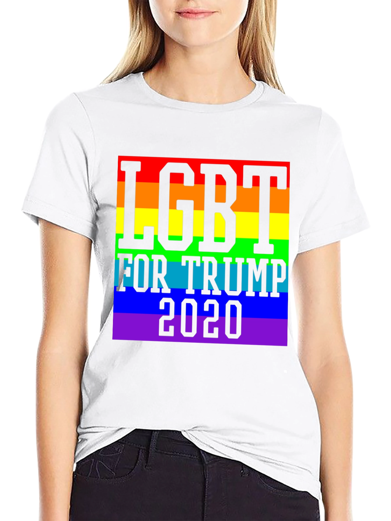 LGBT For Trump 2020 T-Shirt - Black