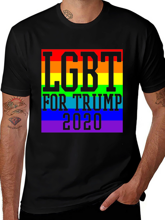 LGBT For Trump 2020 T-Shirt - Black