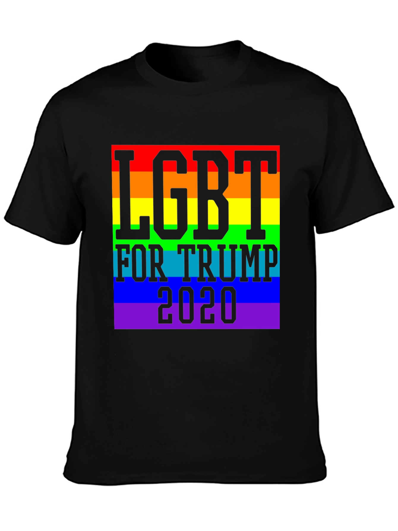 LGBT For Trump 2020 T-Shirt - Black