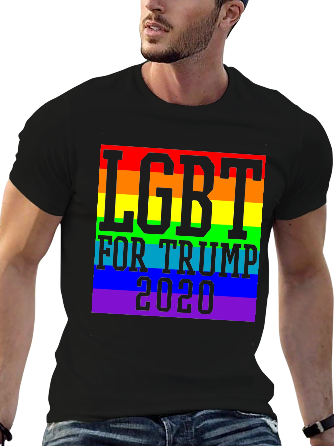 LGBT For Trump 2020 T-Shirt - Black