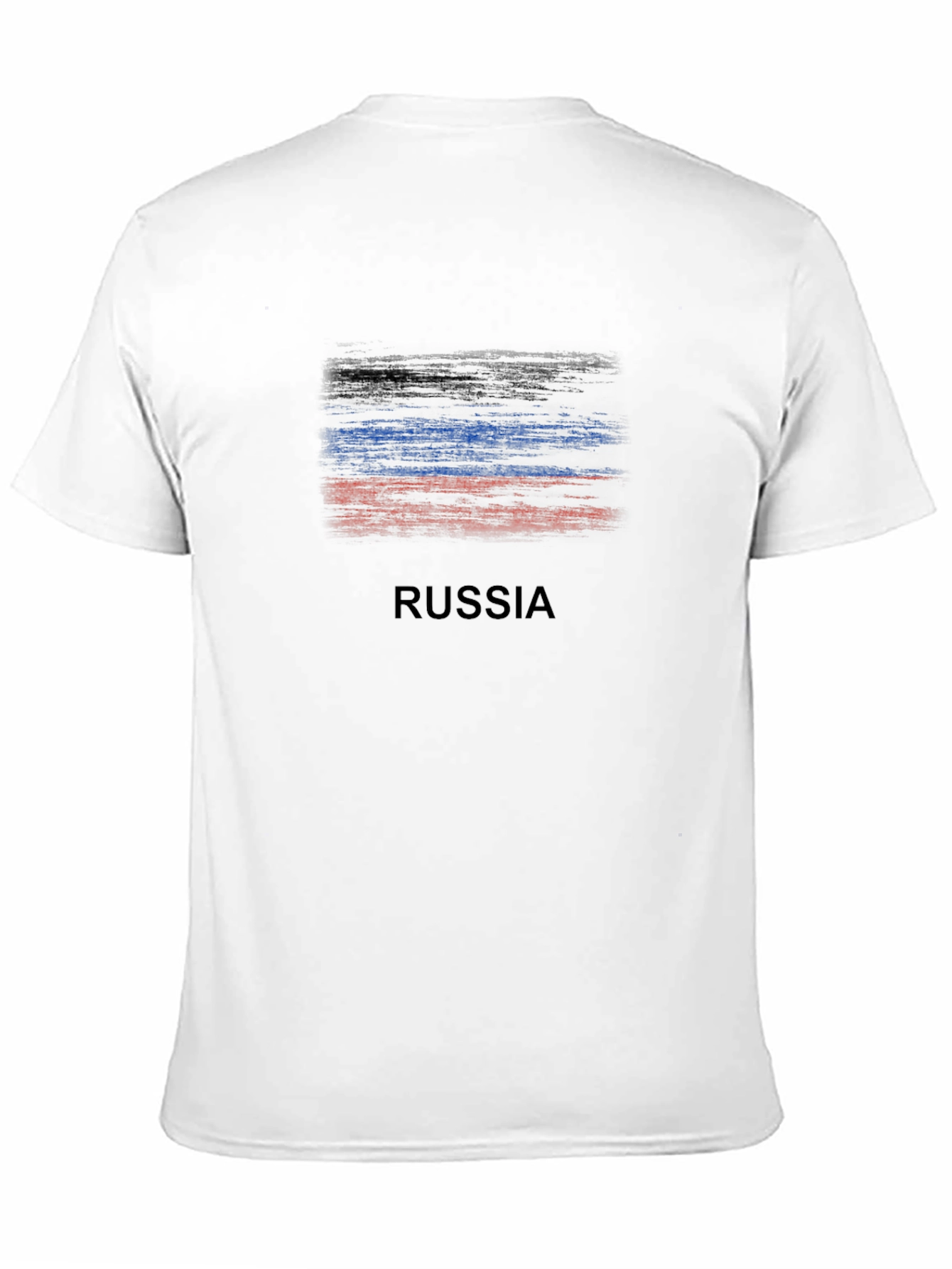 Russia Flag Brushstroke T-Shirt