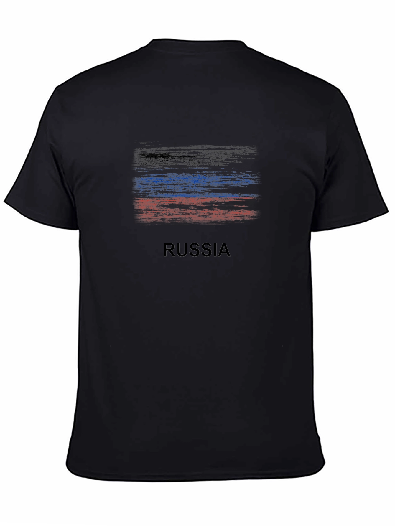 Russia Flag Brushstroke T-Shirt