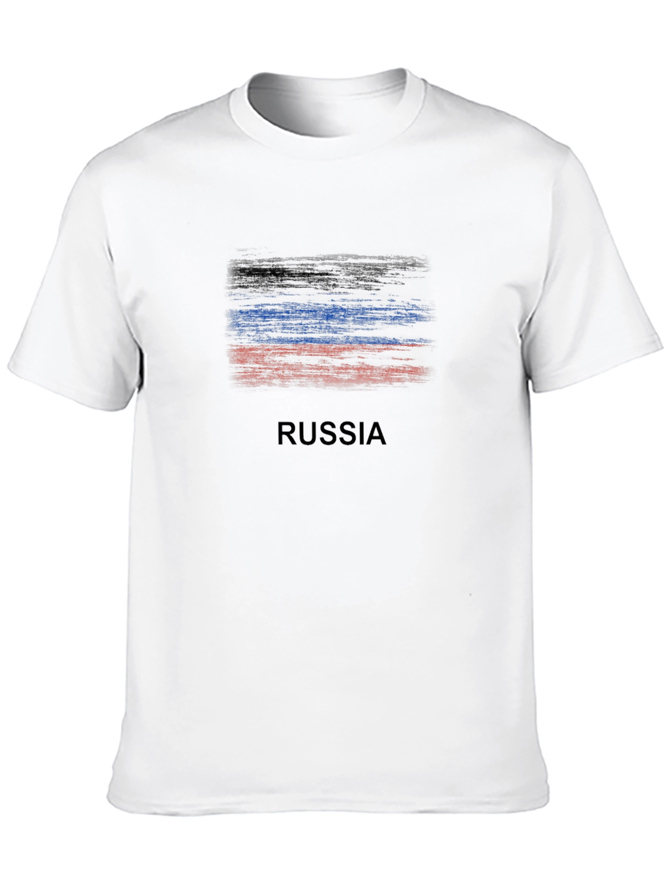 Russia Flag Brushstroke T-Shirt