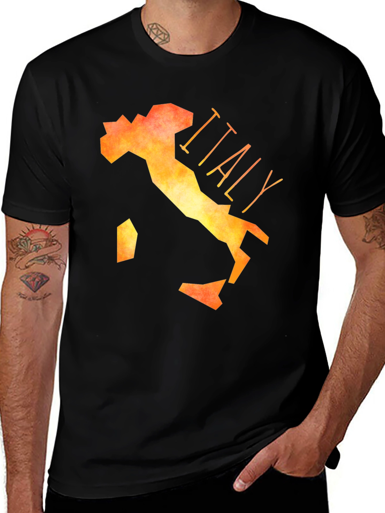 Italy Map Graphic T-Shirt - Soft Cotton Tee