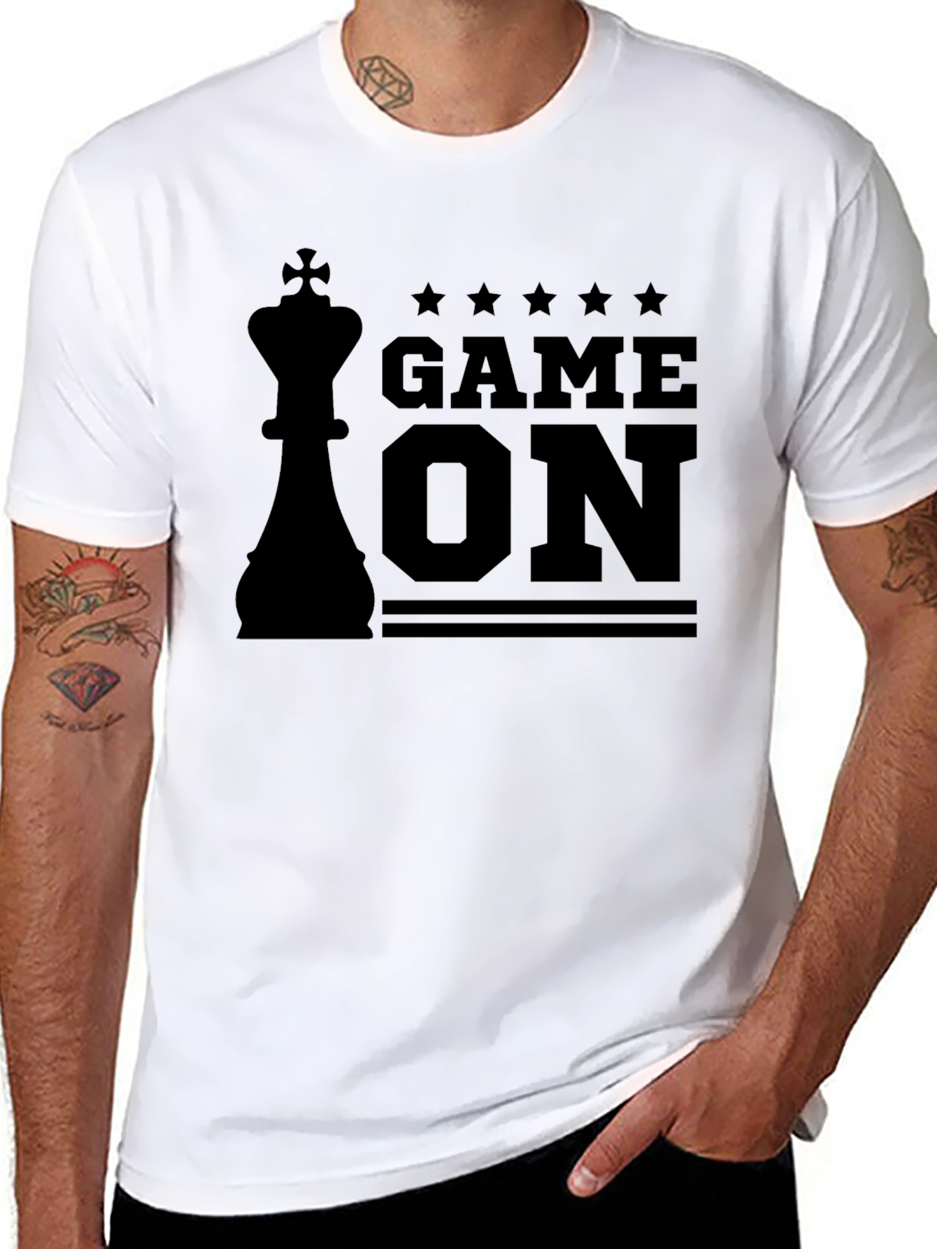 Game On Chess King Graphic T-Shirt