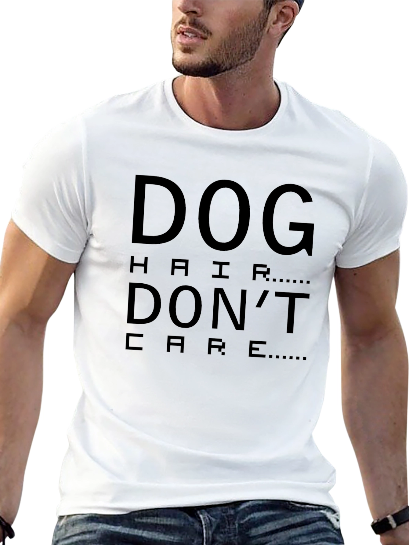 Dog Hair Dont Care Black T-Shirt