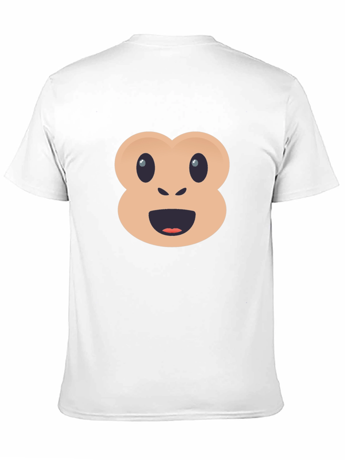 Funny Monkey Emoji Black T-Shirt