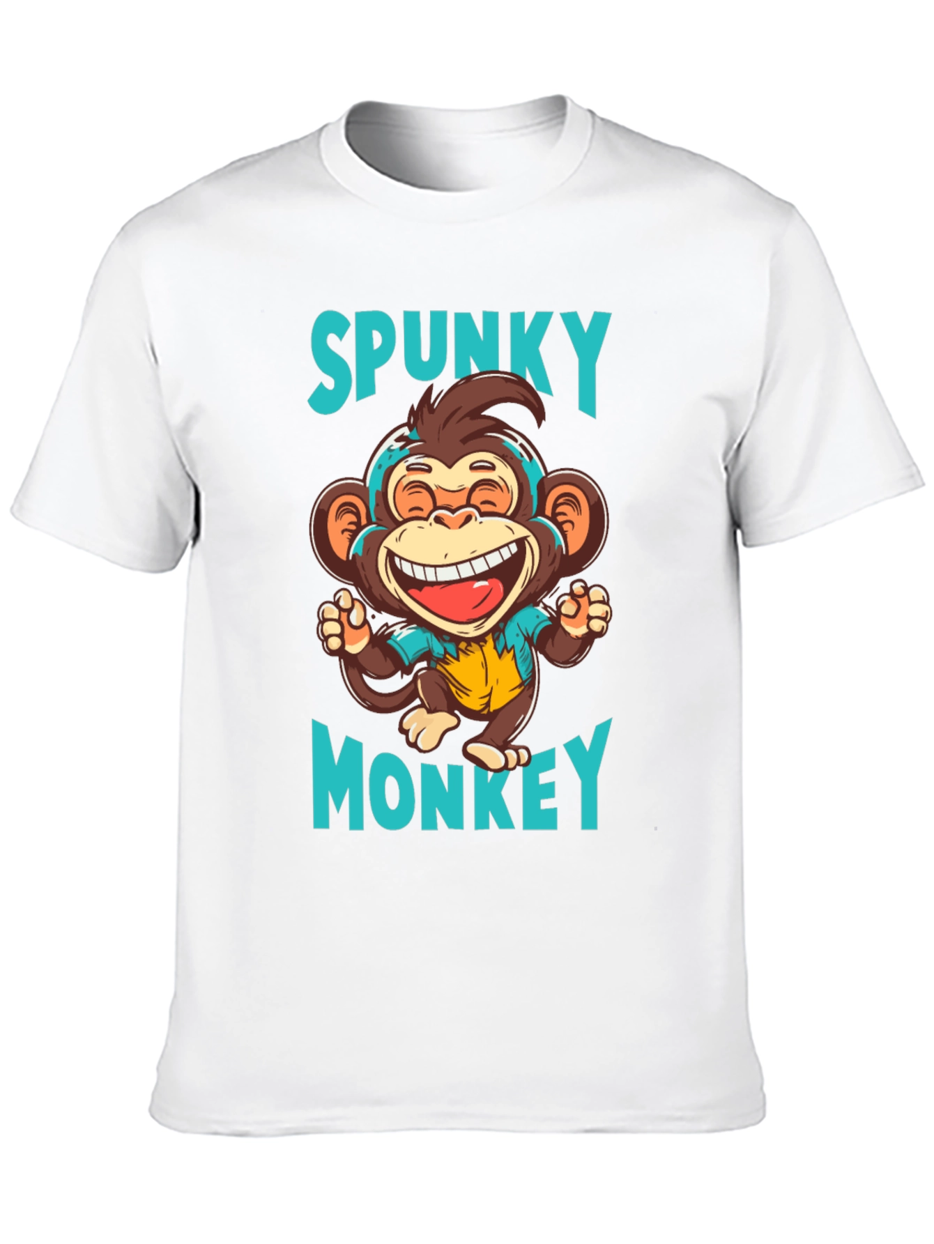 Spunky Monkey Graphic T-Shirt - Black