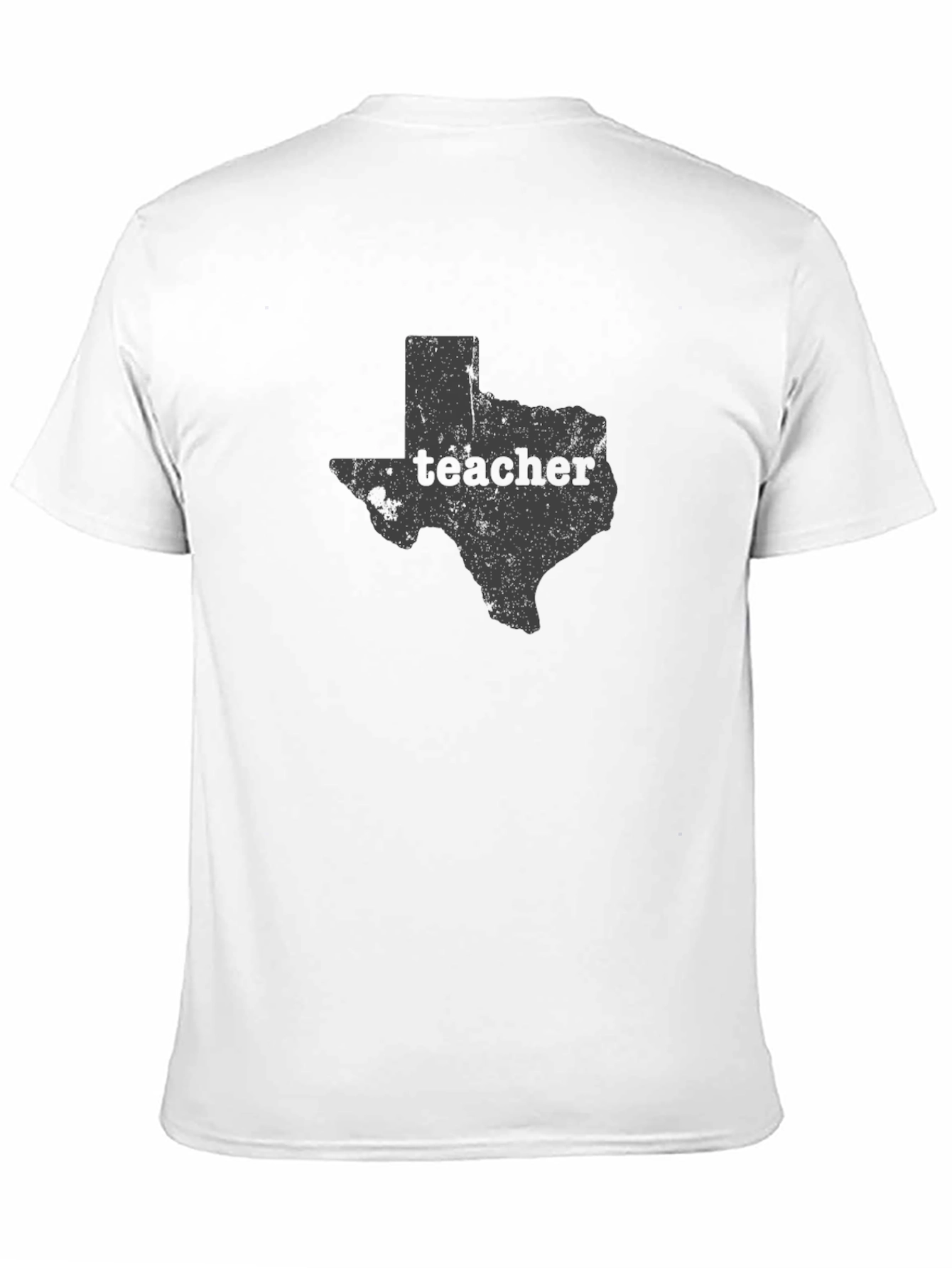 Texas Teacher Graphic Tee - Black Cotton T-Shirt