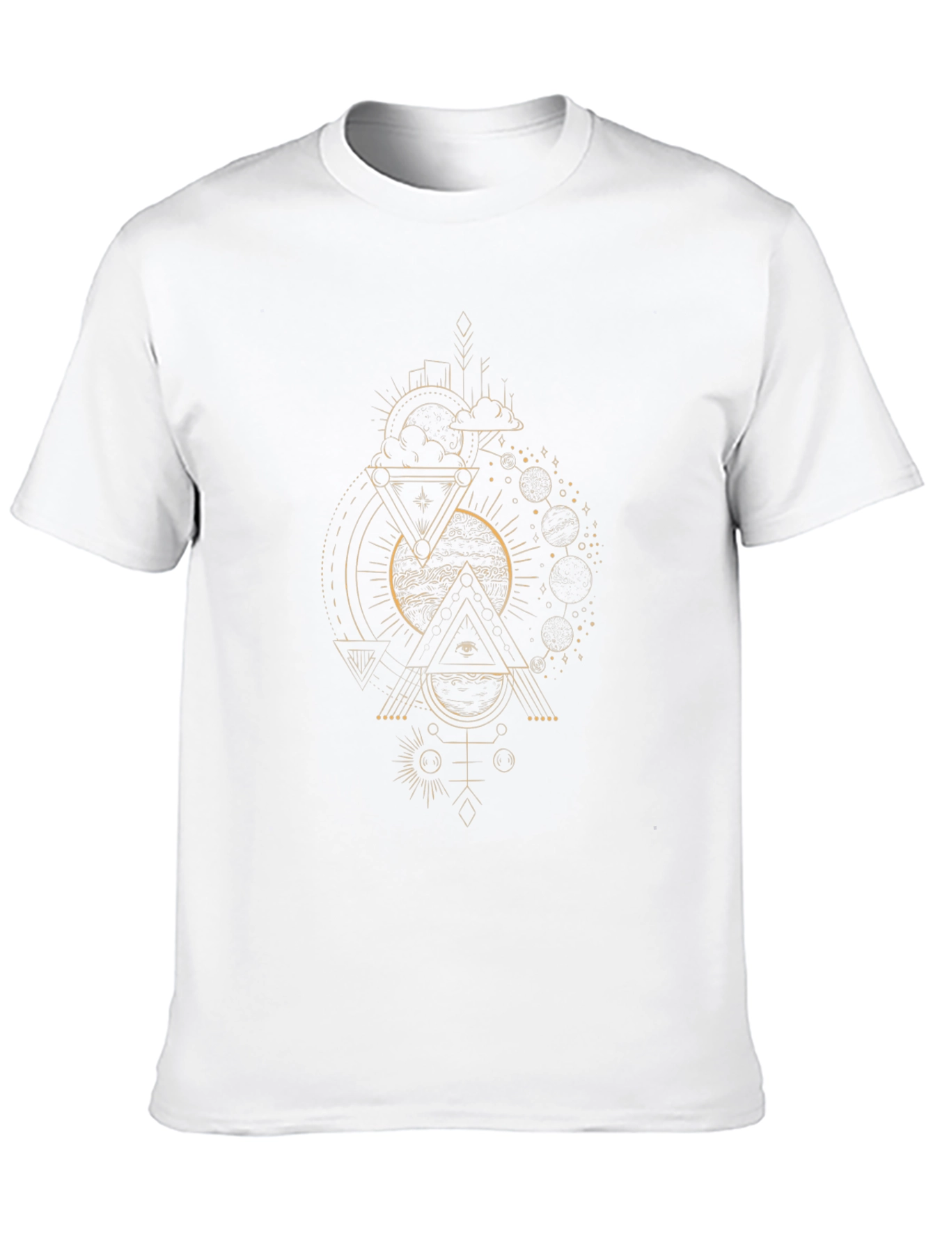 Mystic Geometry Black Graphic Tee