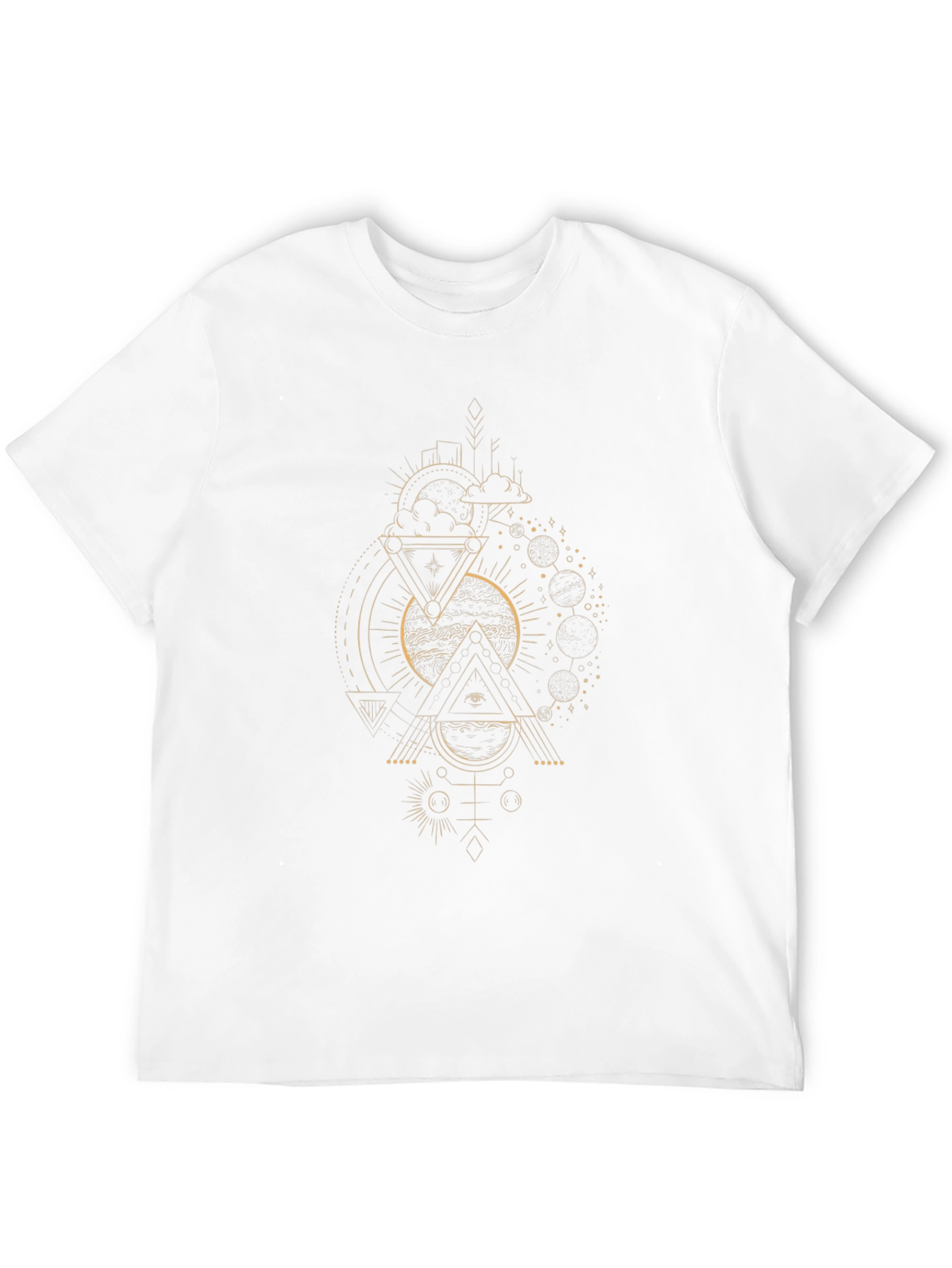 Mystic Geometry Black Graphic Tee