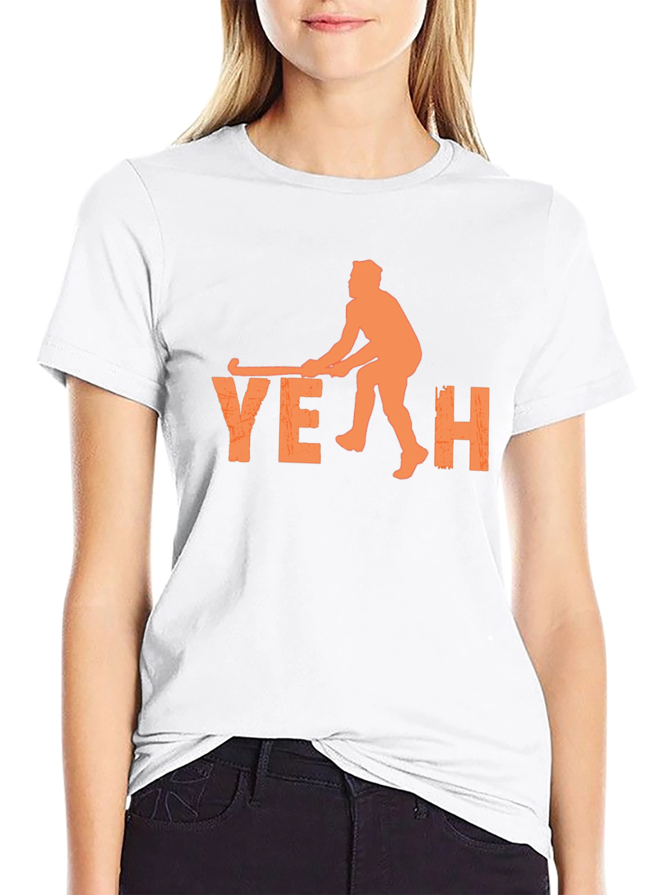 YEAH Hockey Player Graphic T-Shirt