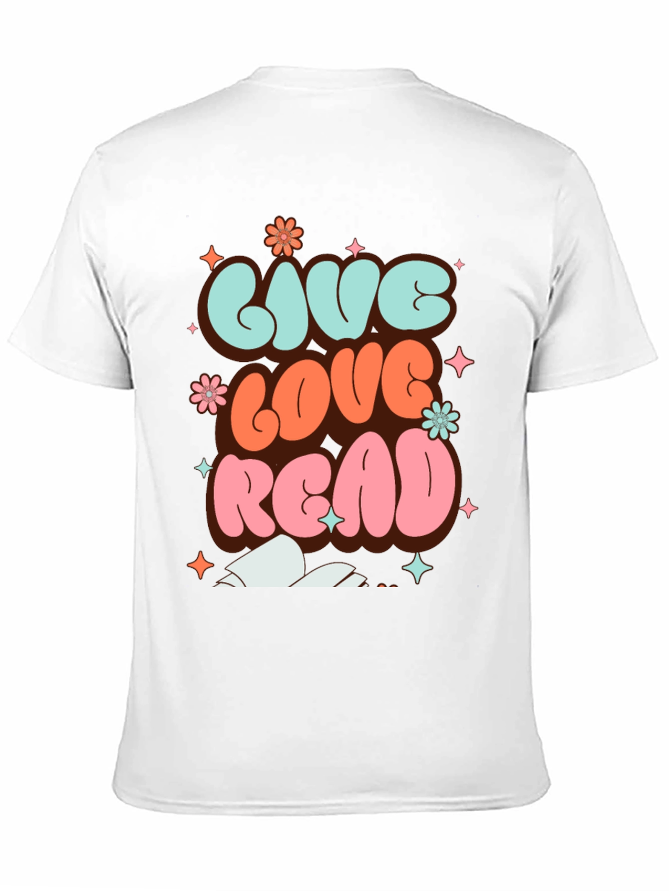 Live Love Read Graphic T-Shirt