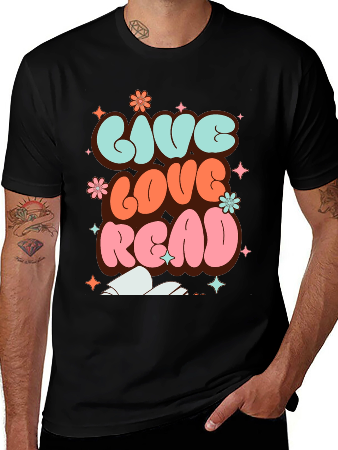Live Love Read Graphic T-Shirt
