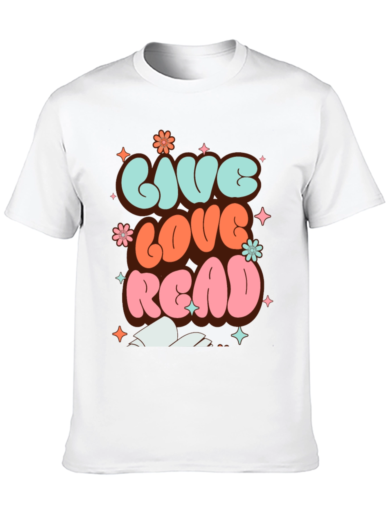 Live Love Read Graphic T-Shirt