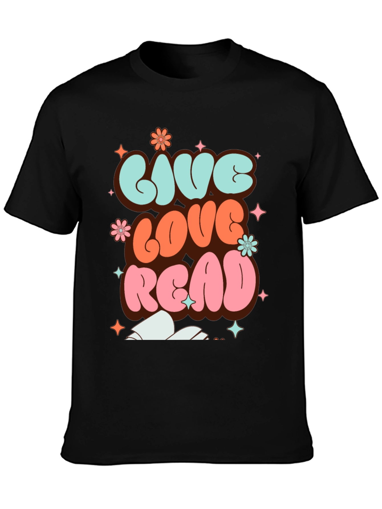 Live Love Read Graphic T-Shirt