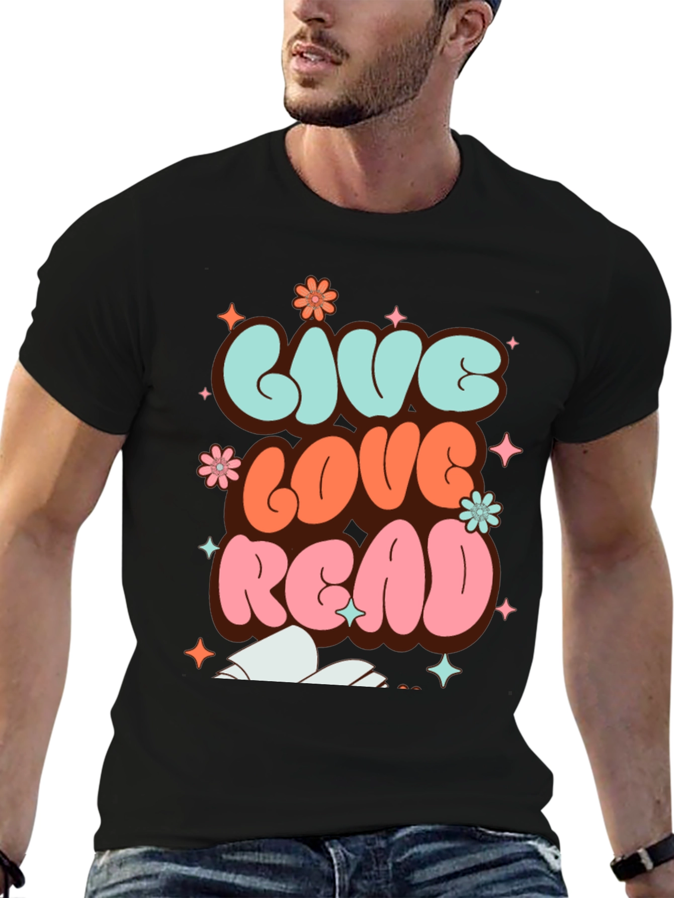 Live Love Read Graphic T-Shirt