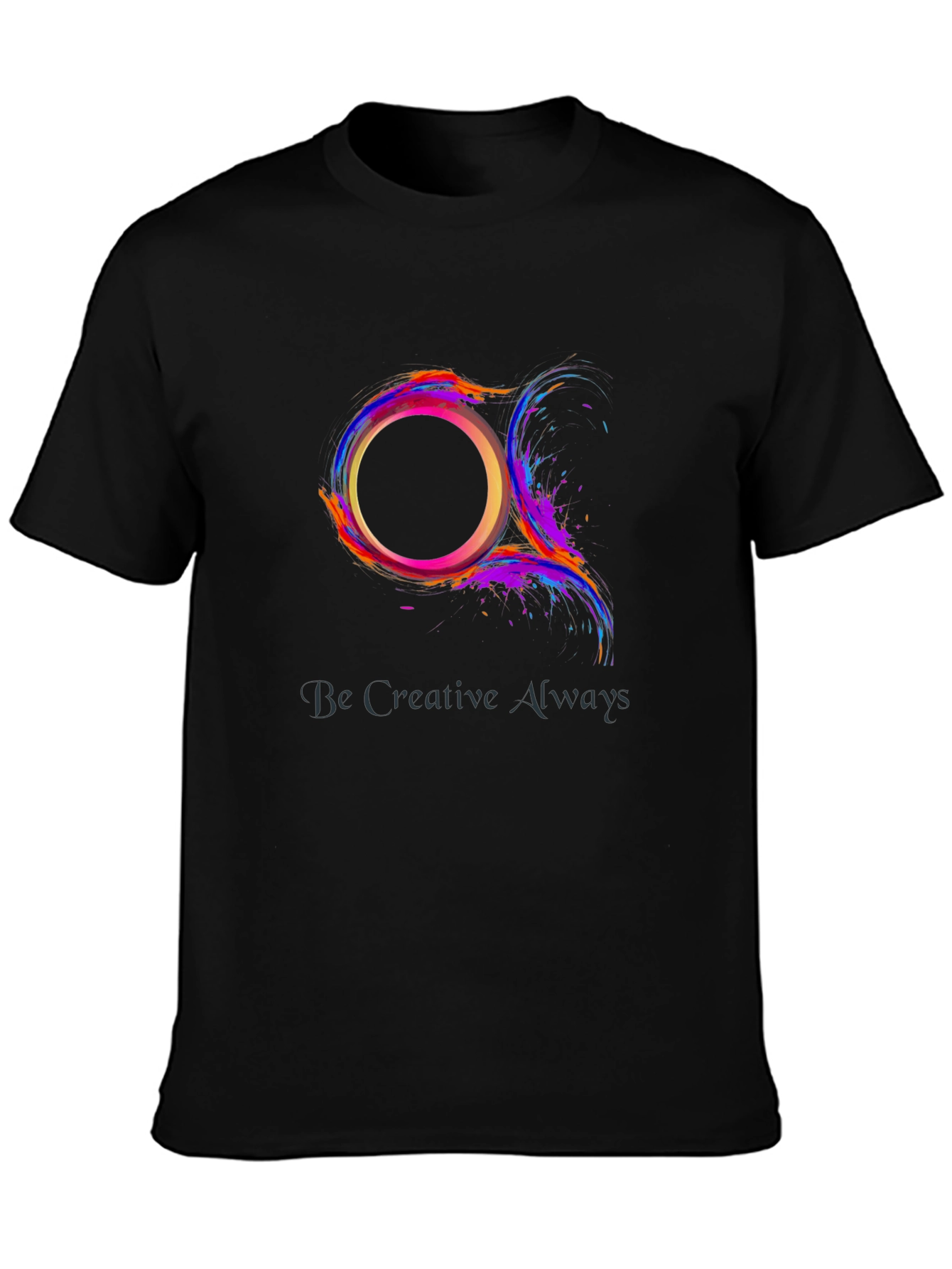 Abstract Circle Graphic Tee - Be Creative Always